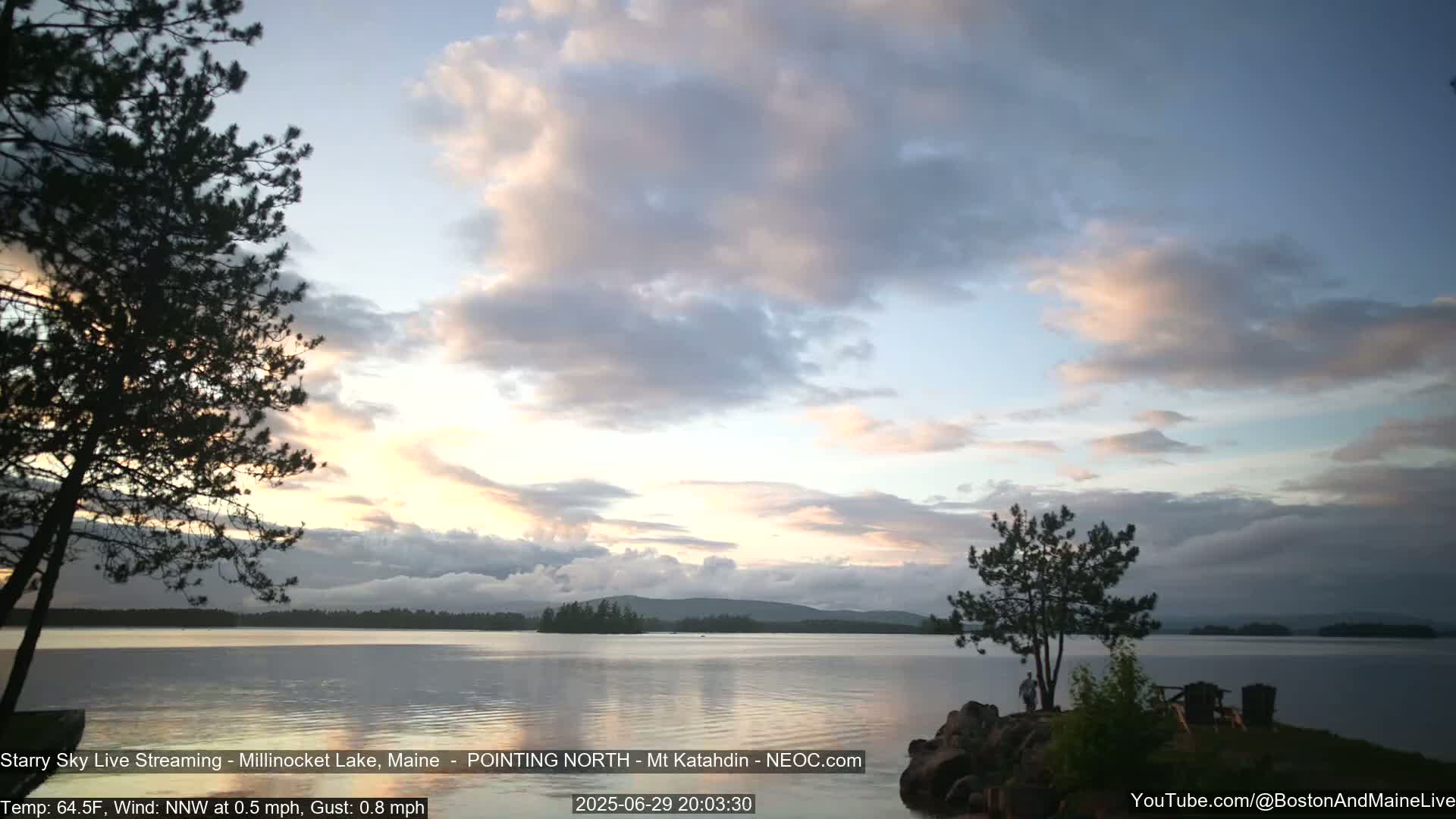 Stars, Aurora, Meteors Live Cam - from Mt Katahdin, Maine  USA