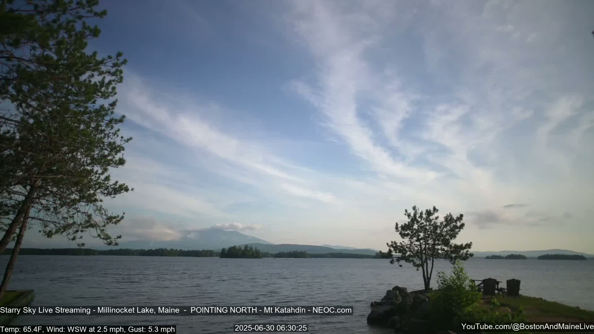 Stars, Aurora, Meteors Live Cam - from Mt Katahdin, Maine  USA