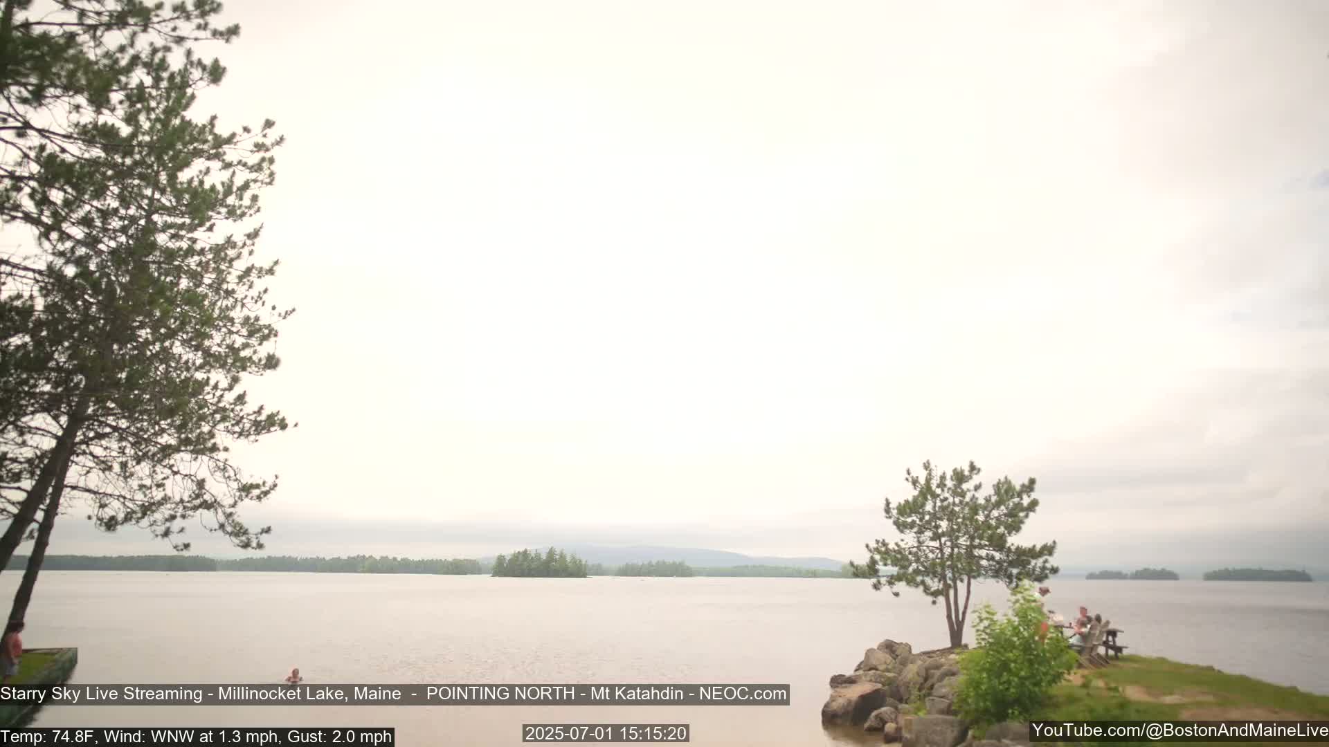 Stars, Aurora, Meteors Live Cam - from Mt Katahdin, Maine  USA