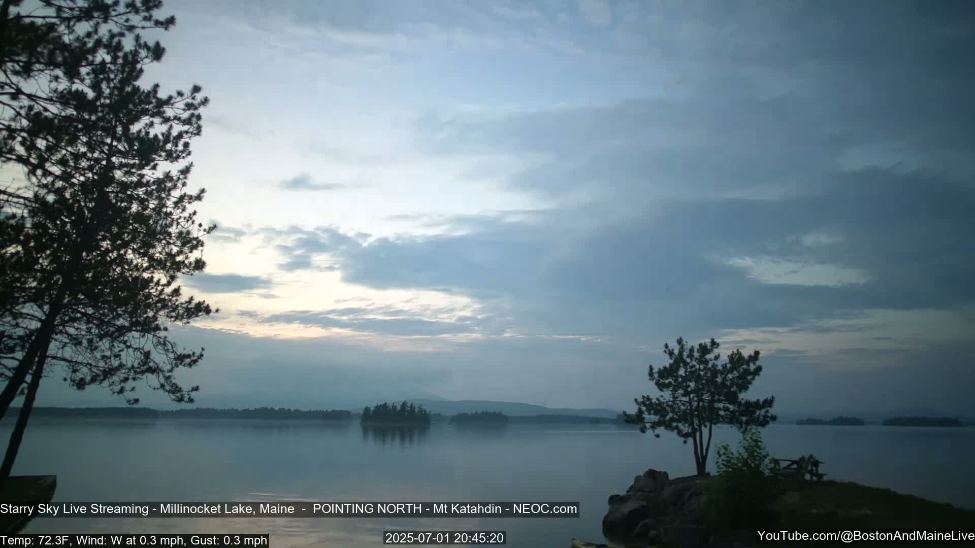 Stars, Aurora, Meteors Live Cam - from Mt Katahdin, Maine  USA
