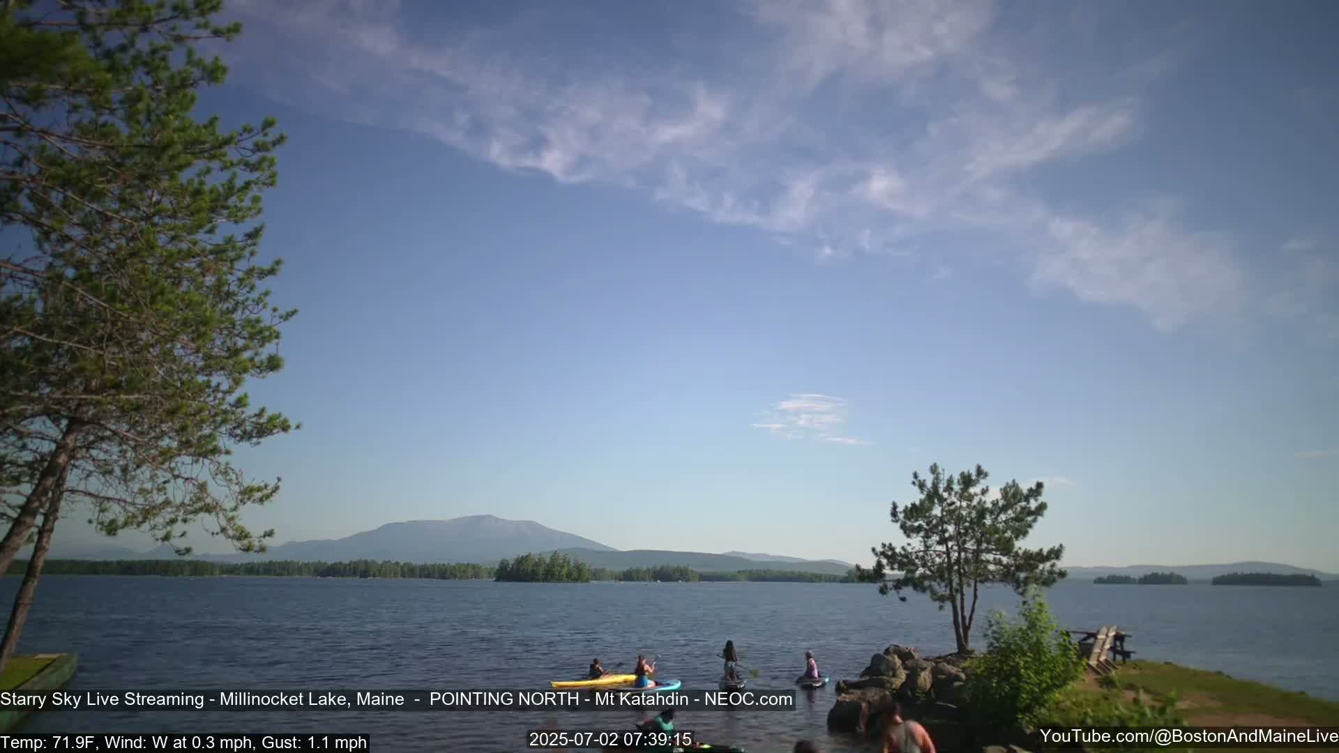 Stars, Aurora, Meteors Live Cam - from Mt Katahdin, Maine  USA
