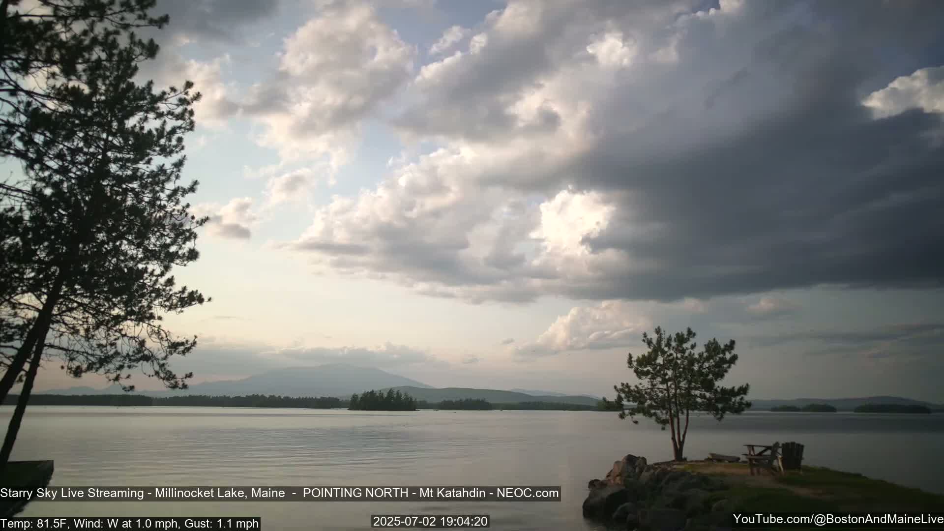 Stars, Aurora, Meteors Live Cam - from Mt Katahdin, Maine  USA