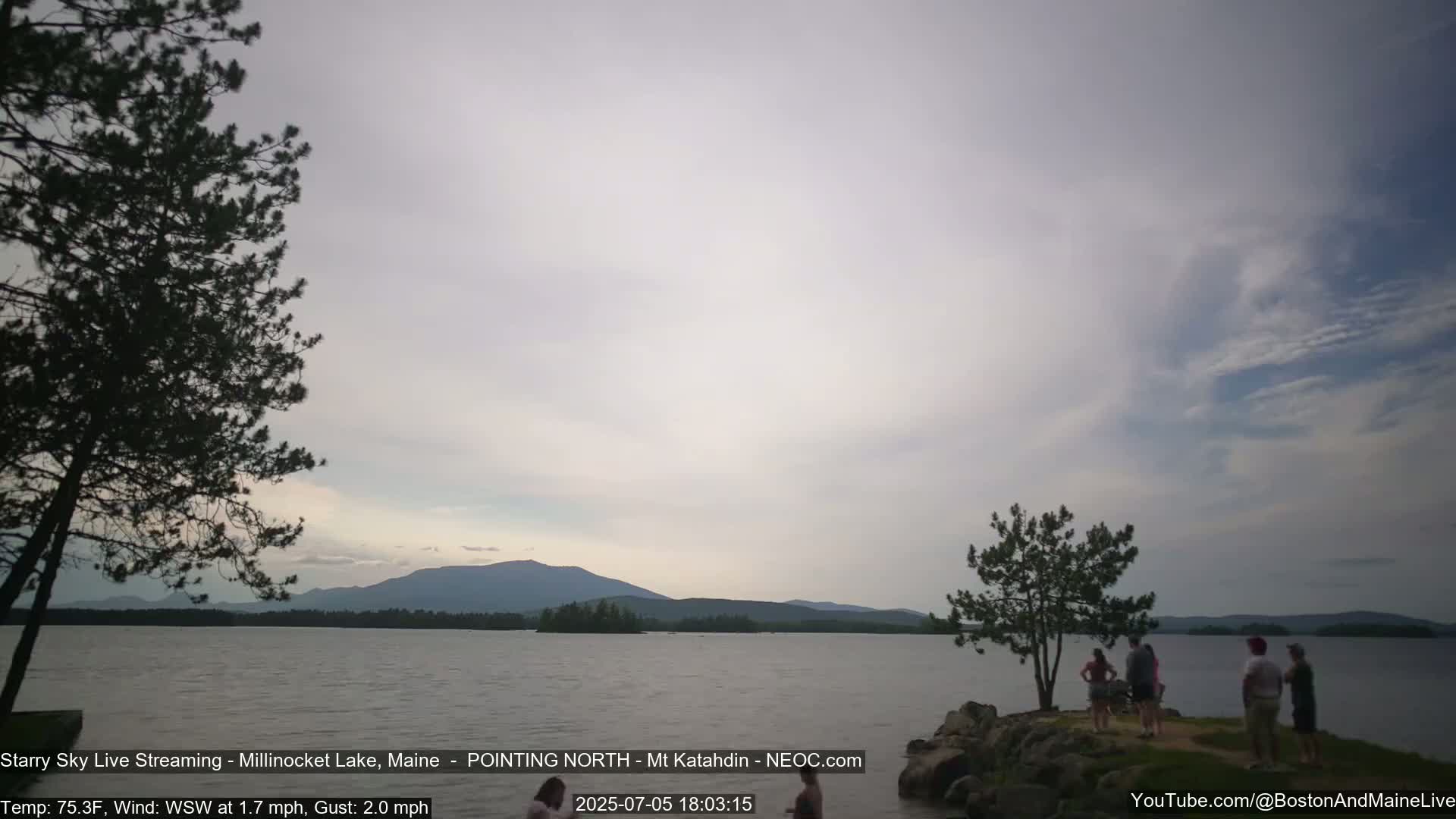Stars, Aurora, Meteors Live Cam - from Mt Katahdin, Maine  USA