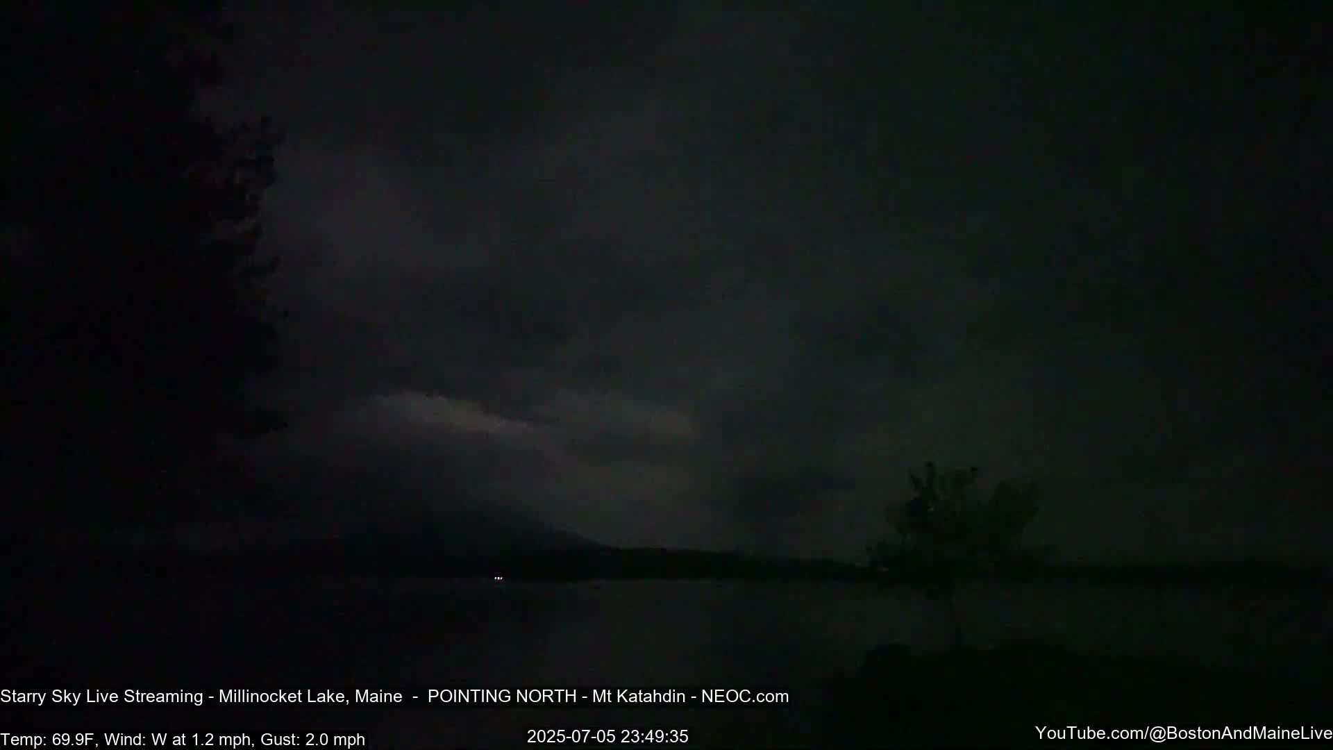 Stars, Aurora, Meteors Live Cam - from Mt Katahdin, Maine  USA