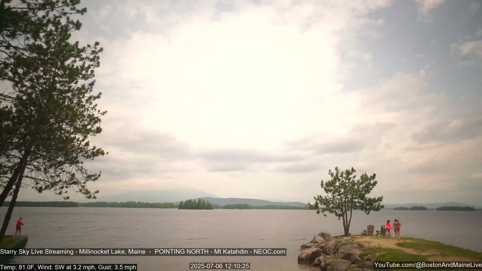 Stars, Aurora, Meteors Live Cam - from Mt Katahdin, Maine  USA