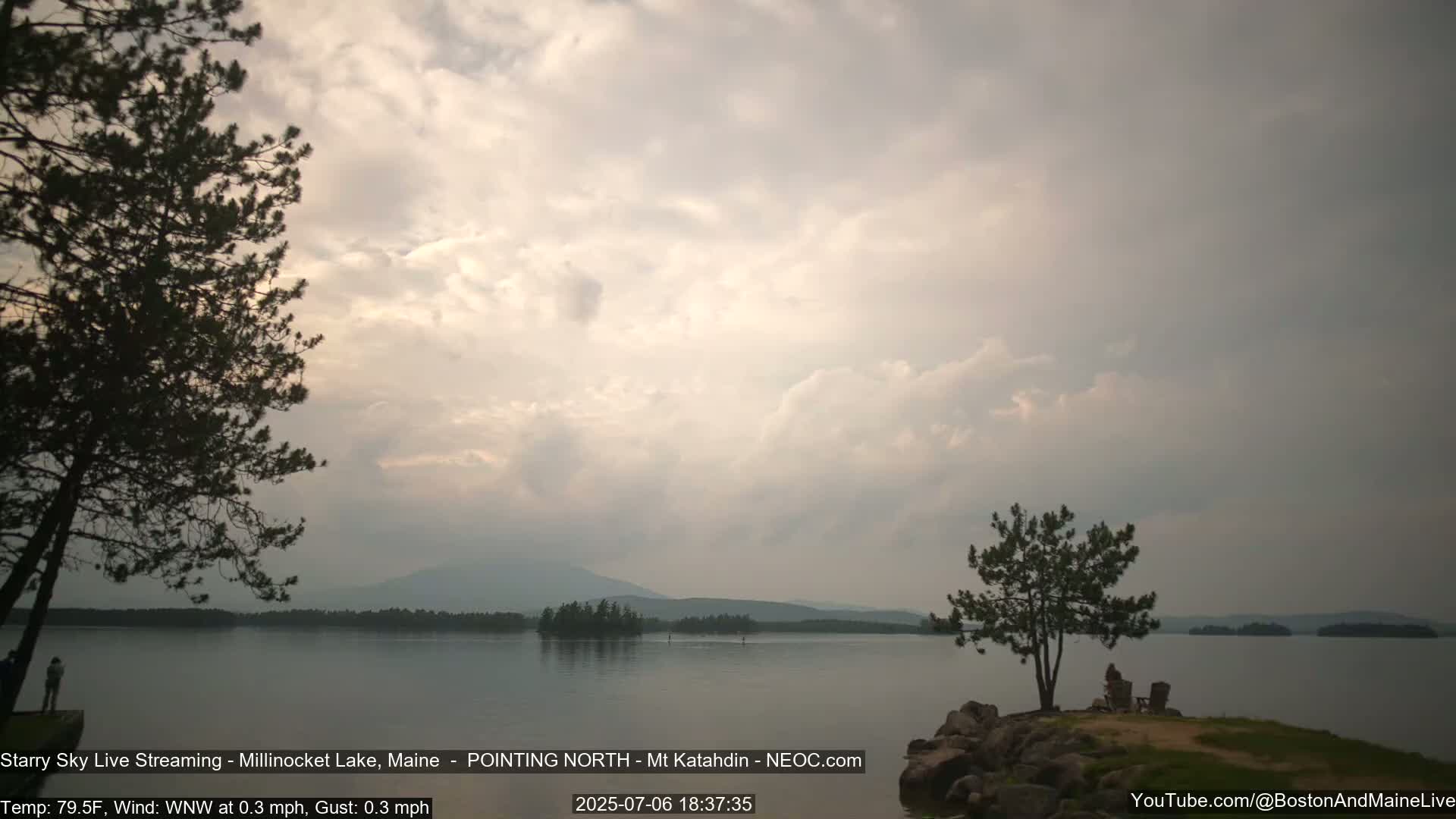 Stars, Aurora, Meteors Live Cam - from Mt Katahdin, Maine  USA