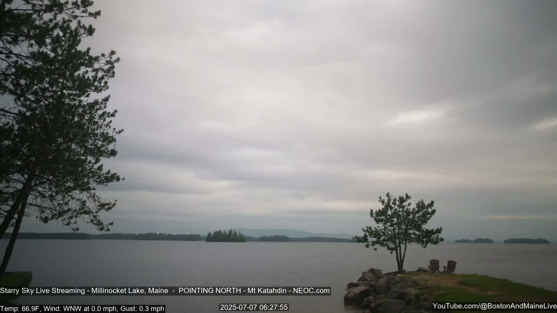 Stars, Aurora, Meteors Live Cam - from Mt Katahdin, Maine  USA