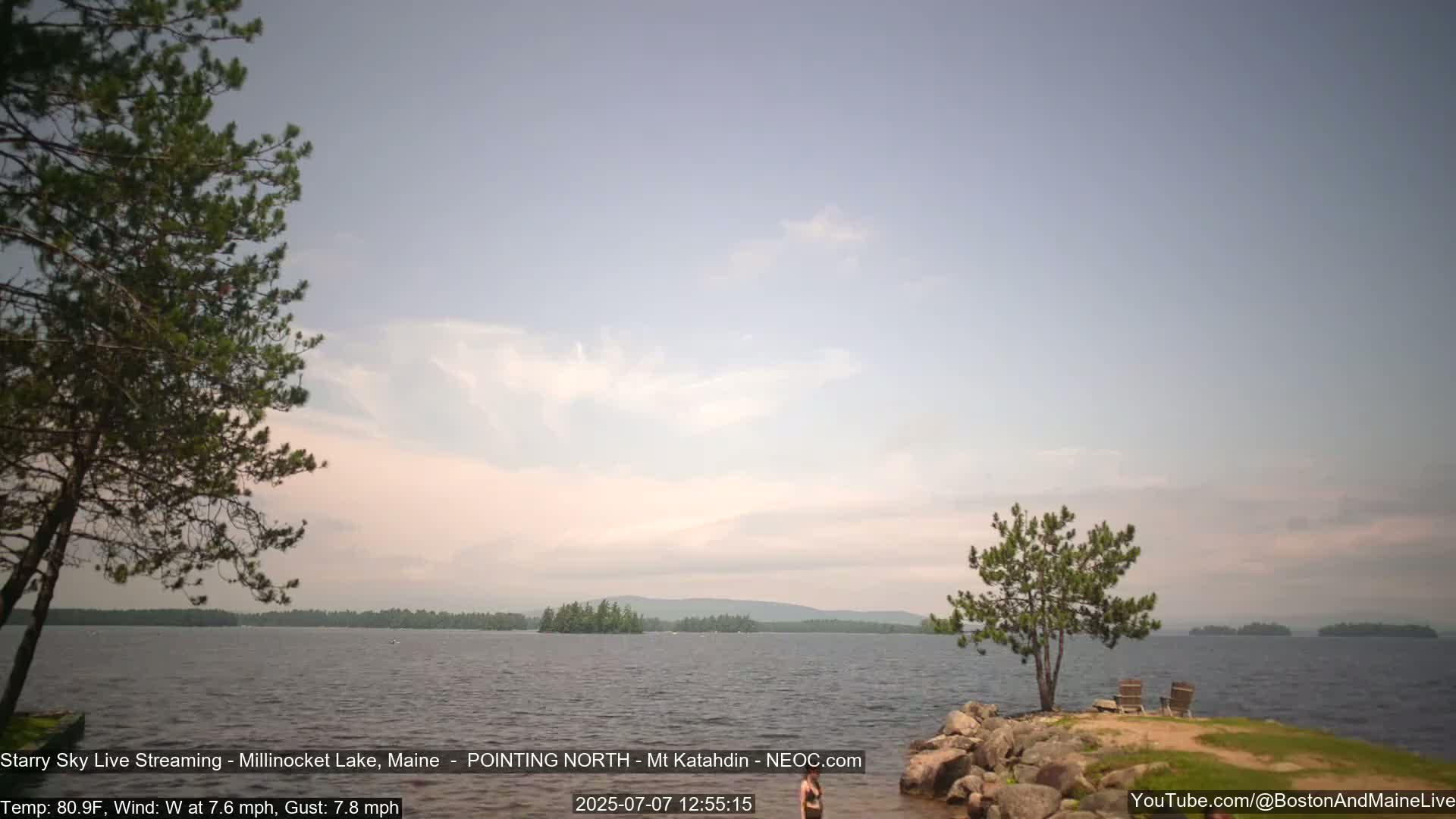 Stars, Aurora, Meteors Live Cam - from Mt Katahdin, Maine  USA