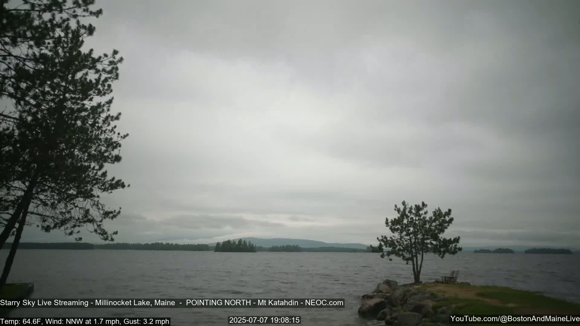 Stars, Aurora, Meteors Live Cam - from Mt Katahdin, Maine  USA