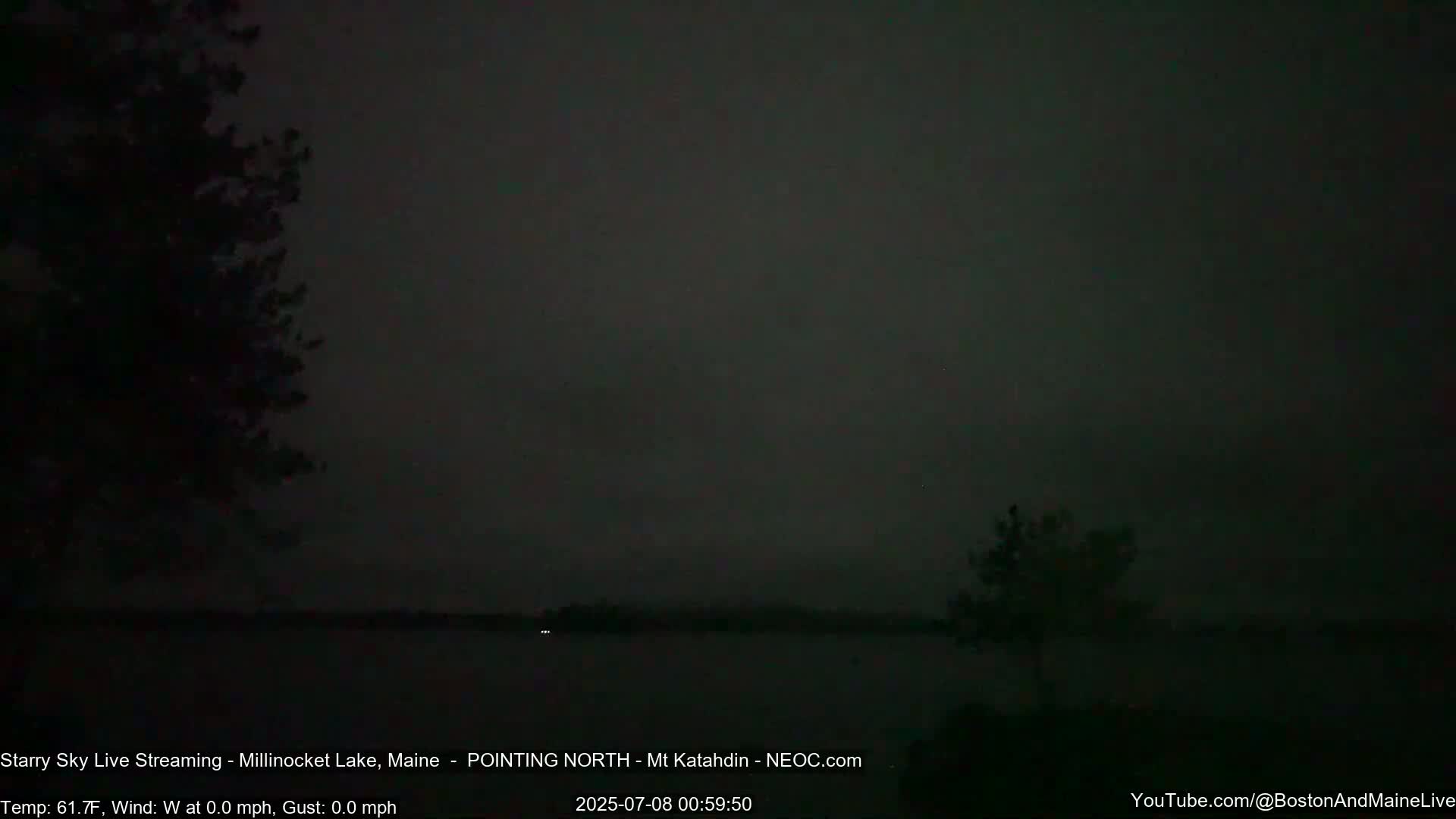 Stars, Aurora, Meteors Live Cam - from Mt Katahdin, Maine  USA