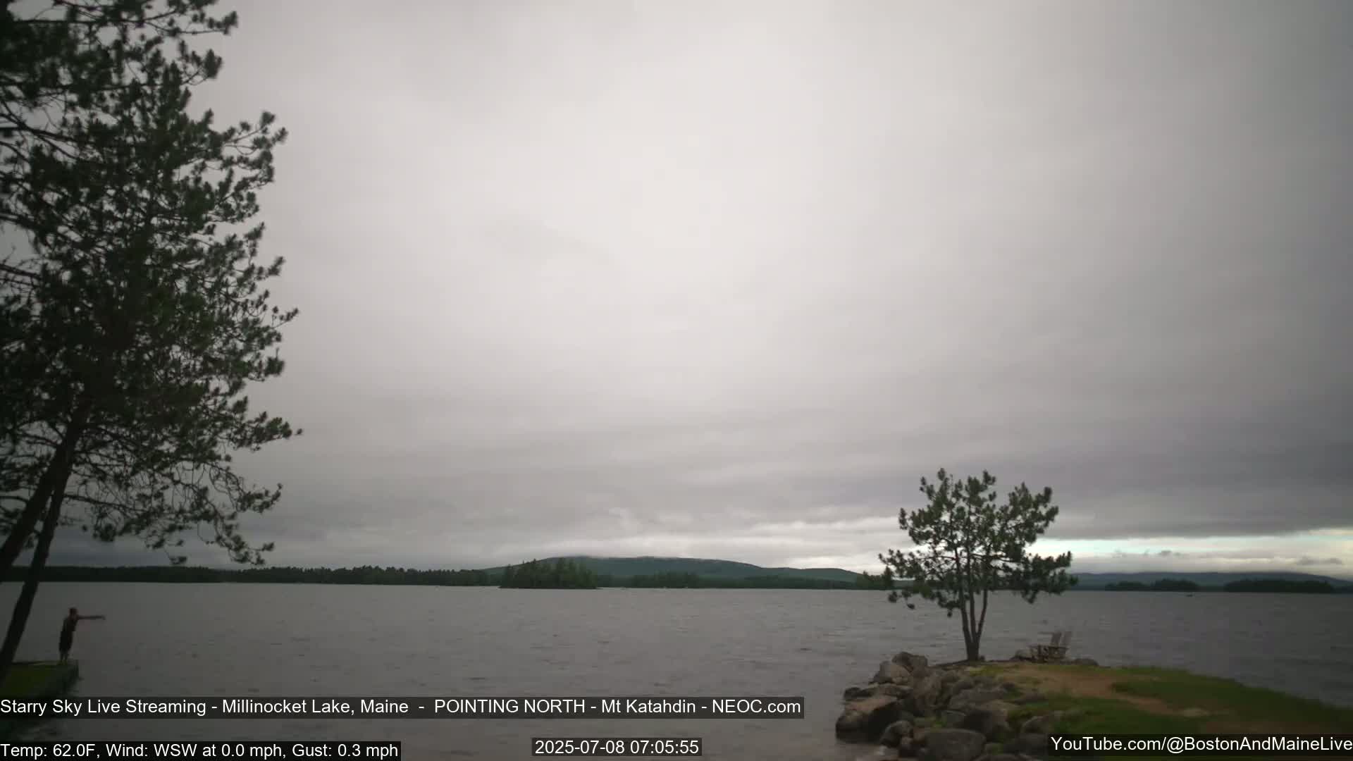 Stars, Aurora, Meteors Live Cam - from Mt Katahdin, Maine  USA