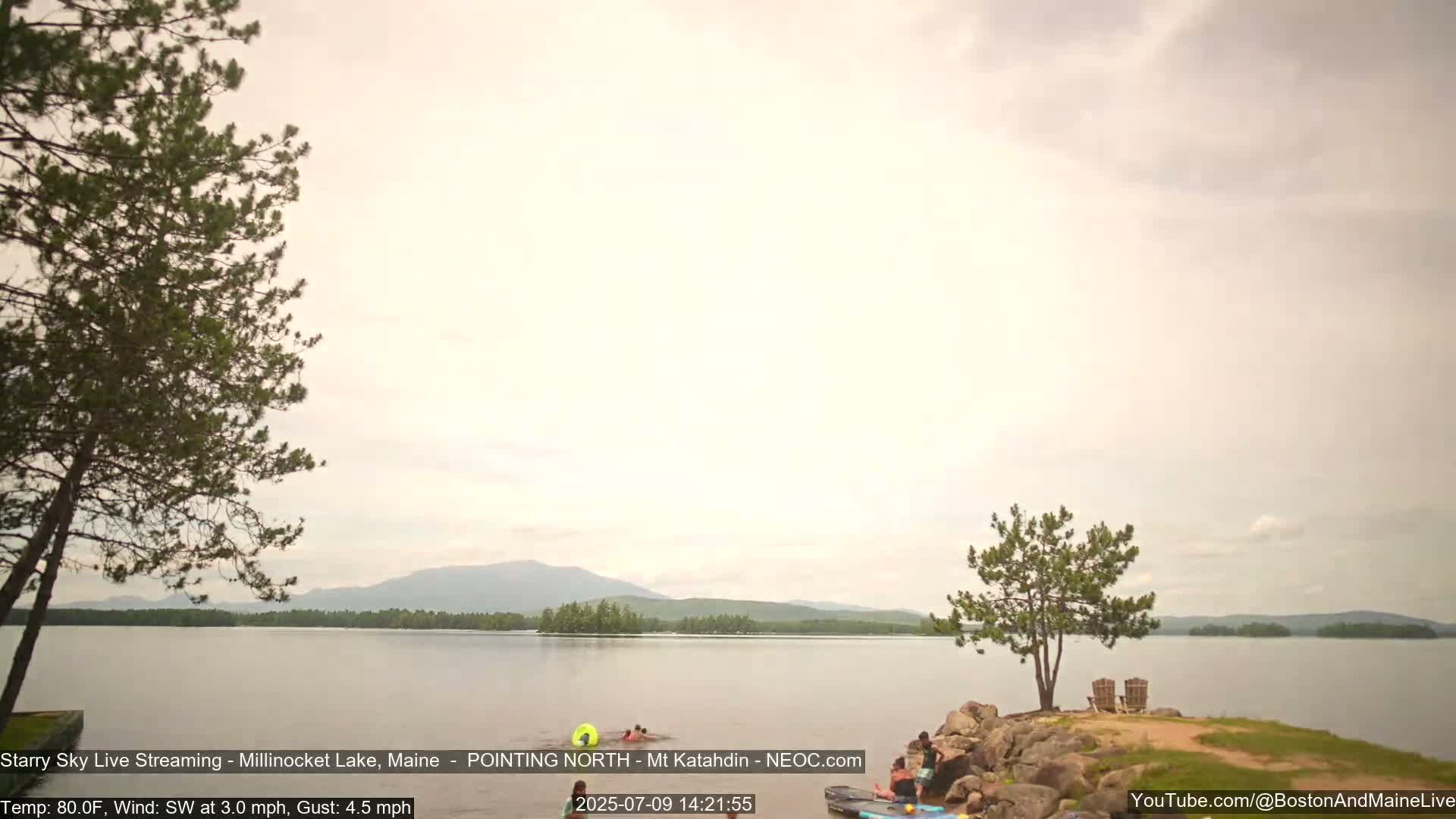 Stars, Aurora, Meteors Live Cam - from Mt Katahdin, Maine  USA