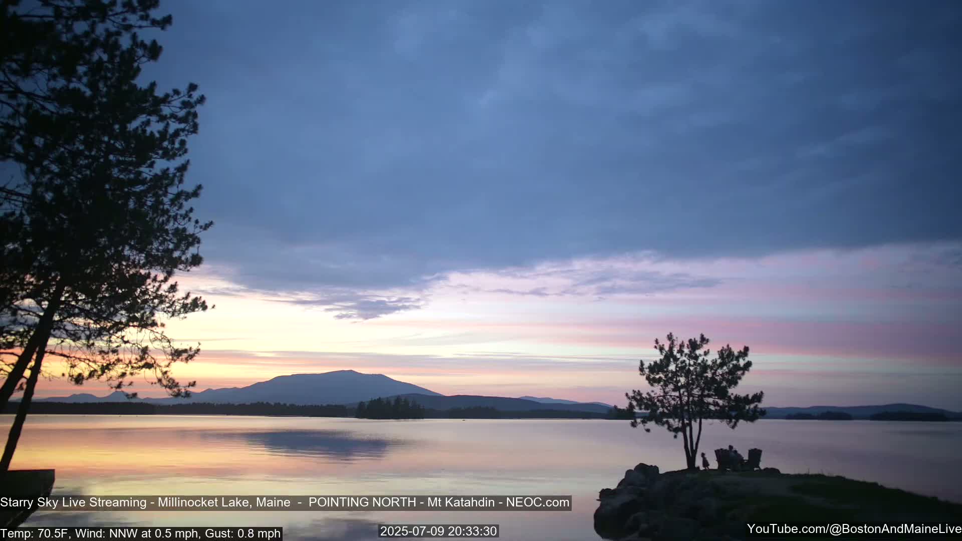 Stars, Aurora, Meteors Live Cam - from Mt Katahdin, Maine  USA