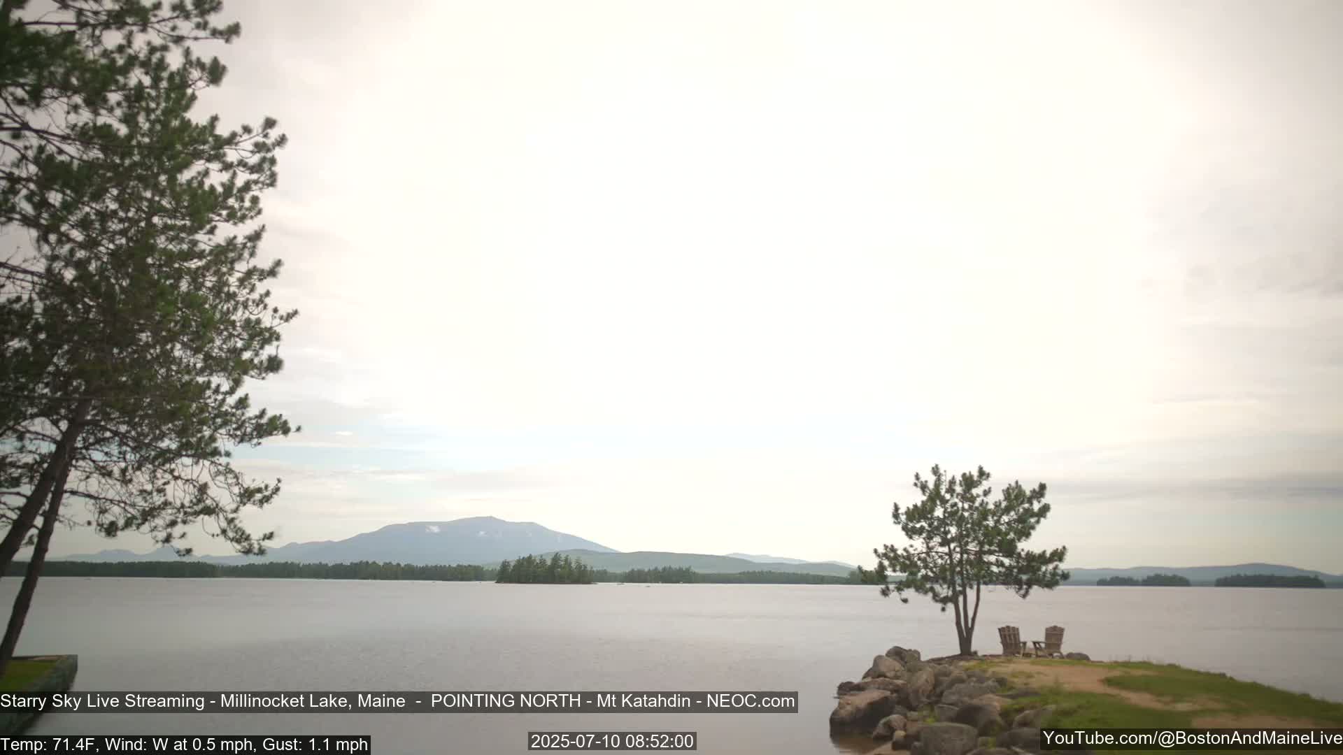 Stars, Aurora, Meteors Live Cam - from Mt Katahdin, Maine  USA