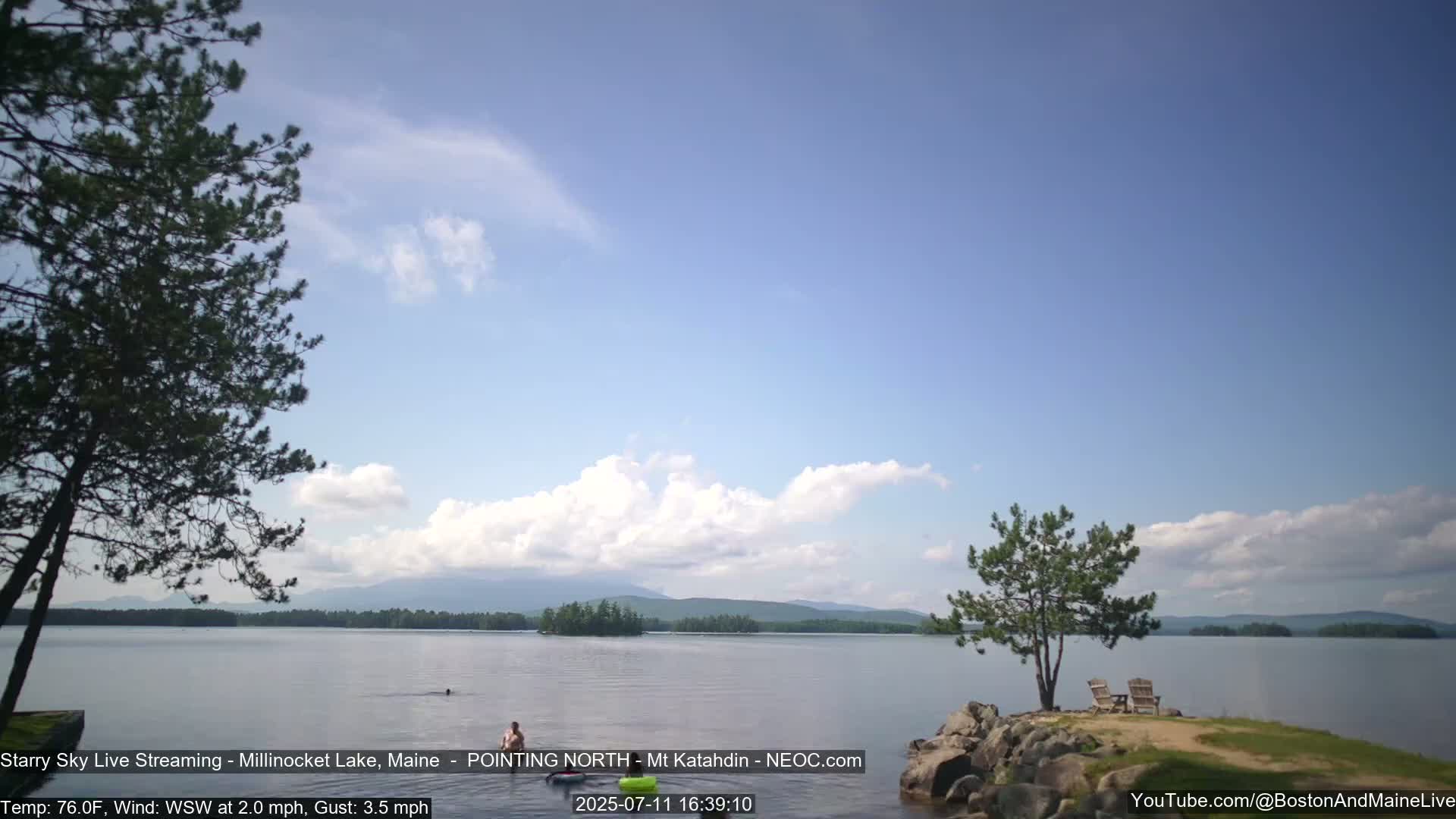 Stars, Aurora, Meteors Live Cam - from Mt Katahdin, Maine  USA