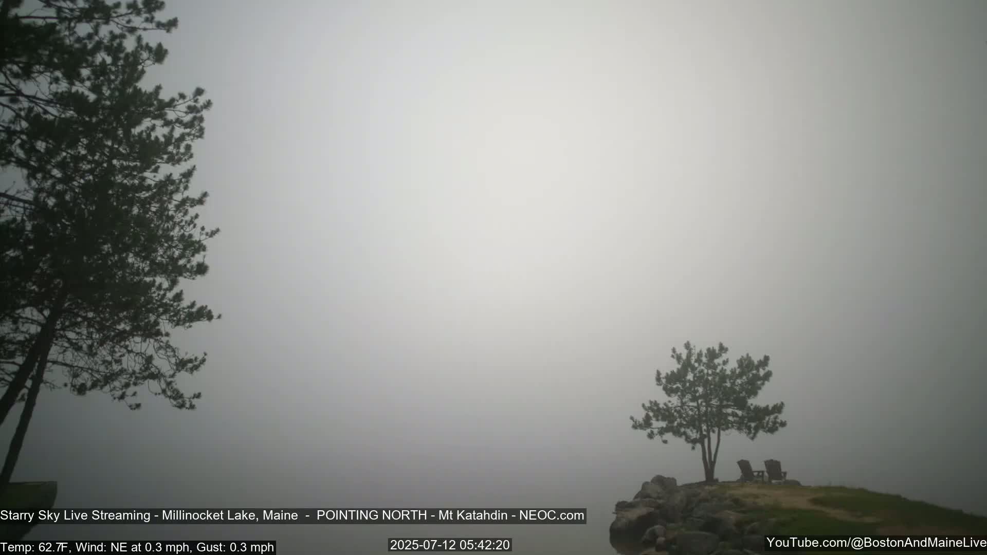 Stars, Aurora, Meteors Live Cam - from Mt Katahdin, Maine  USA