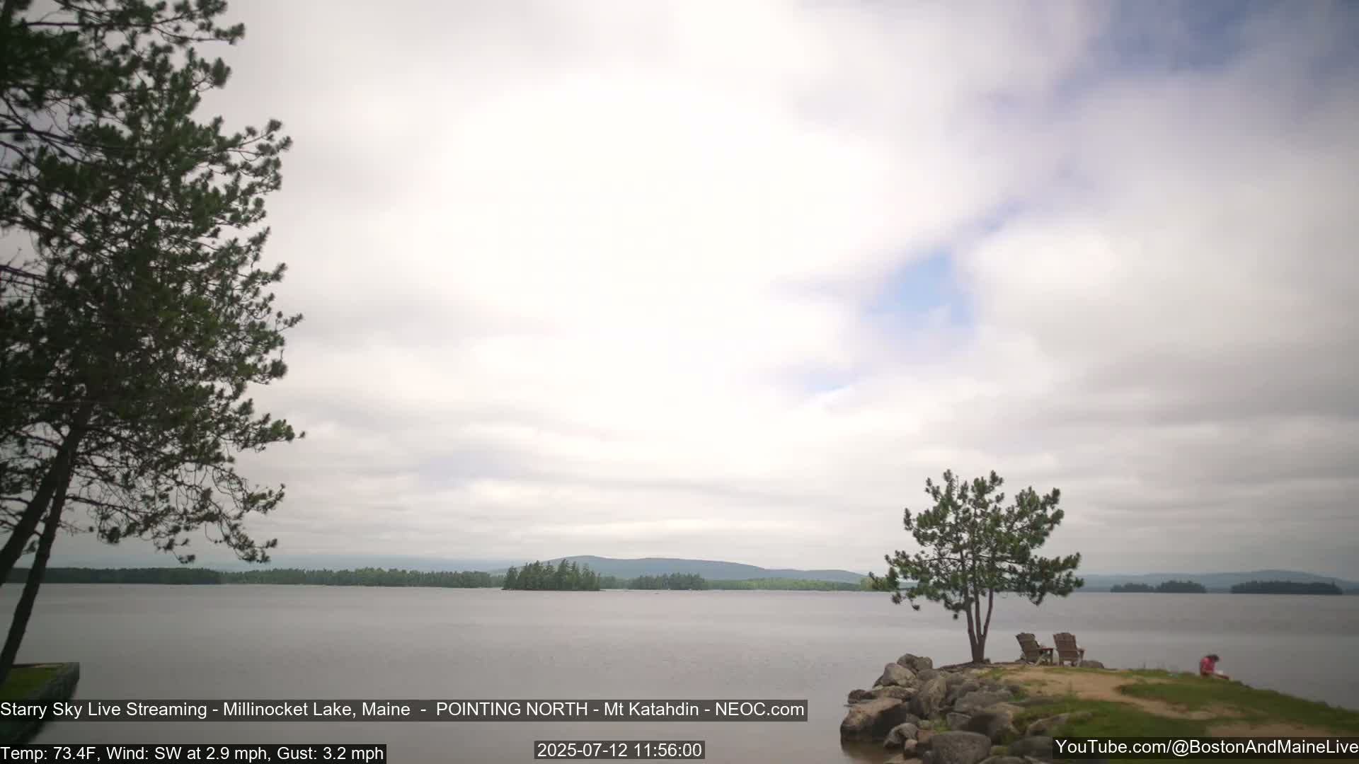 Stars, Aurora, Meteors Live Cam - from Mt Katahdin, Maine  USA