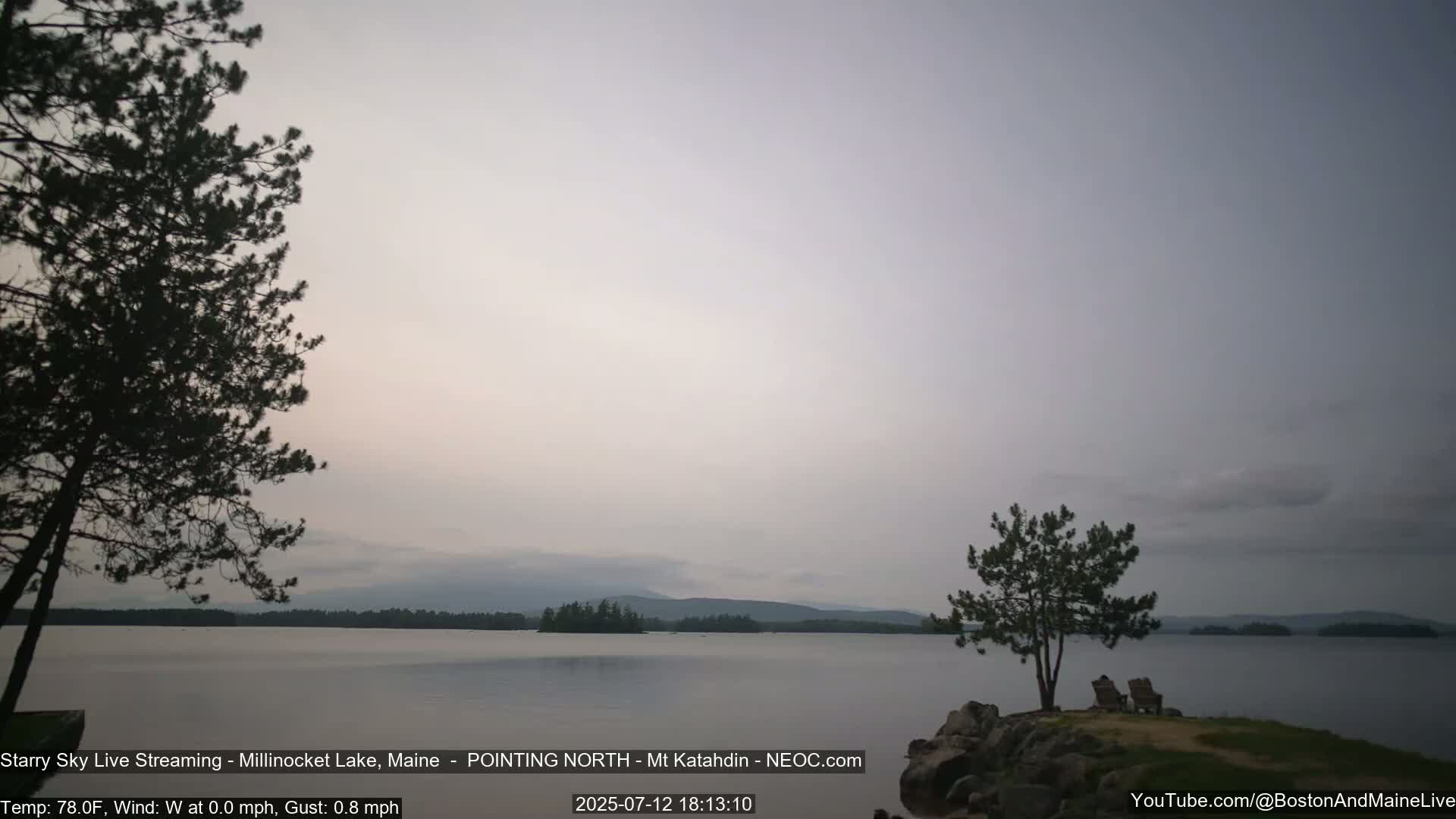 Stars, Aurora, Meteors Live Cam - from Mt Katahdin, Maine  USA
