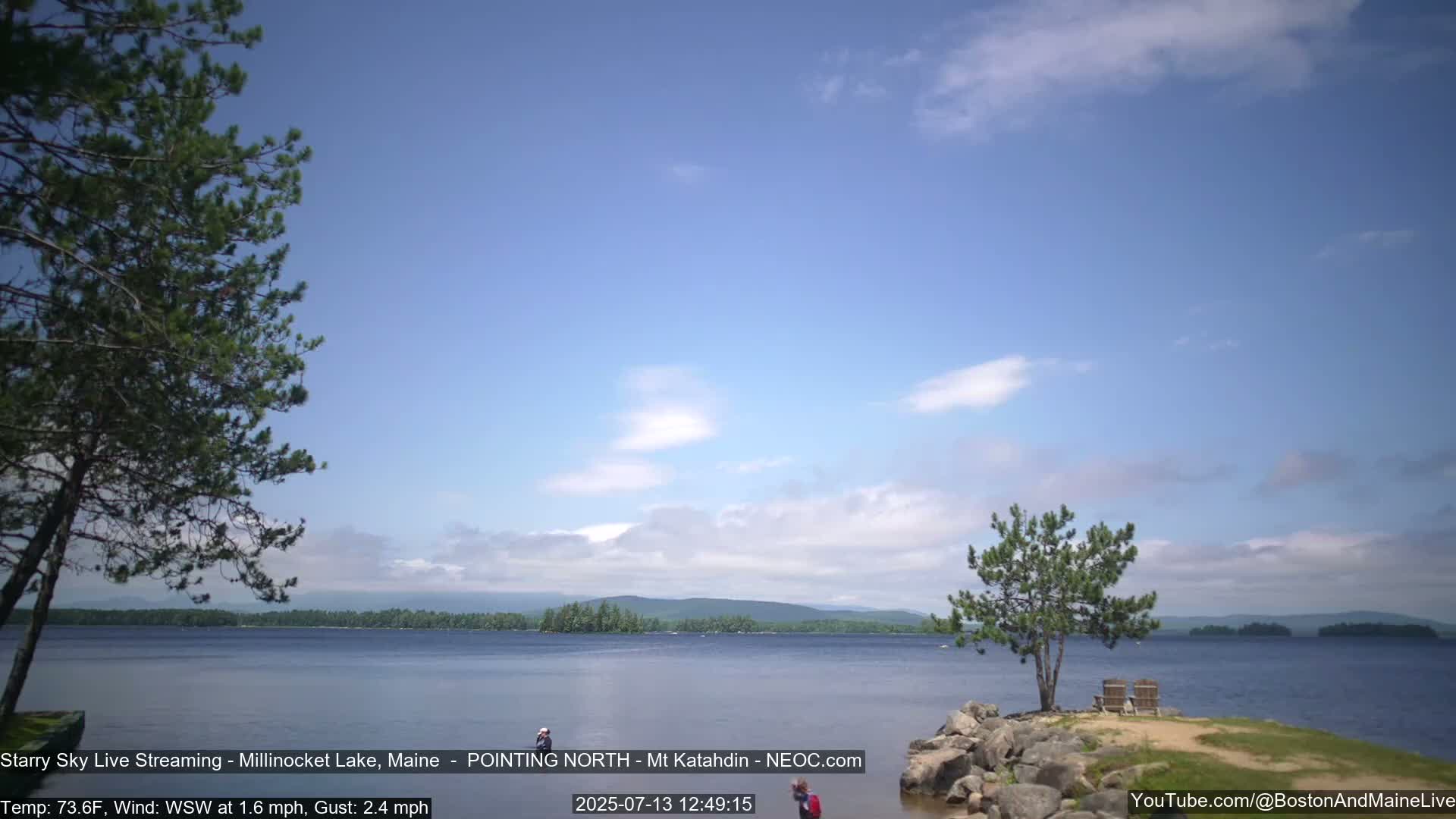 Stars, Aurora, Meteors Live Cam - from Mt Katahdin, Maine  USA