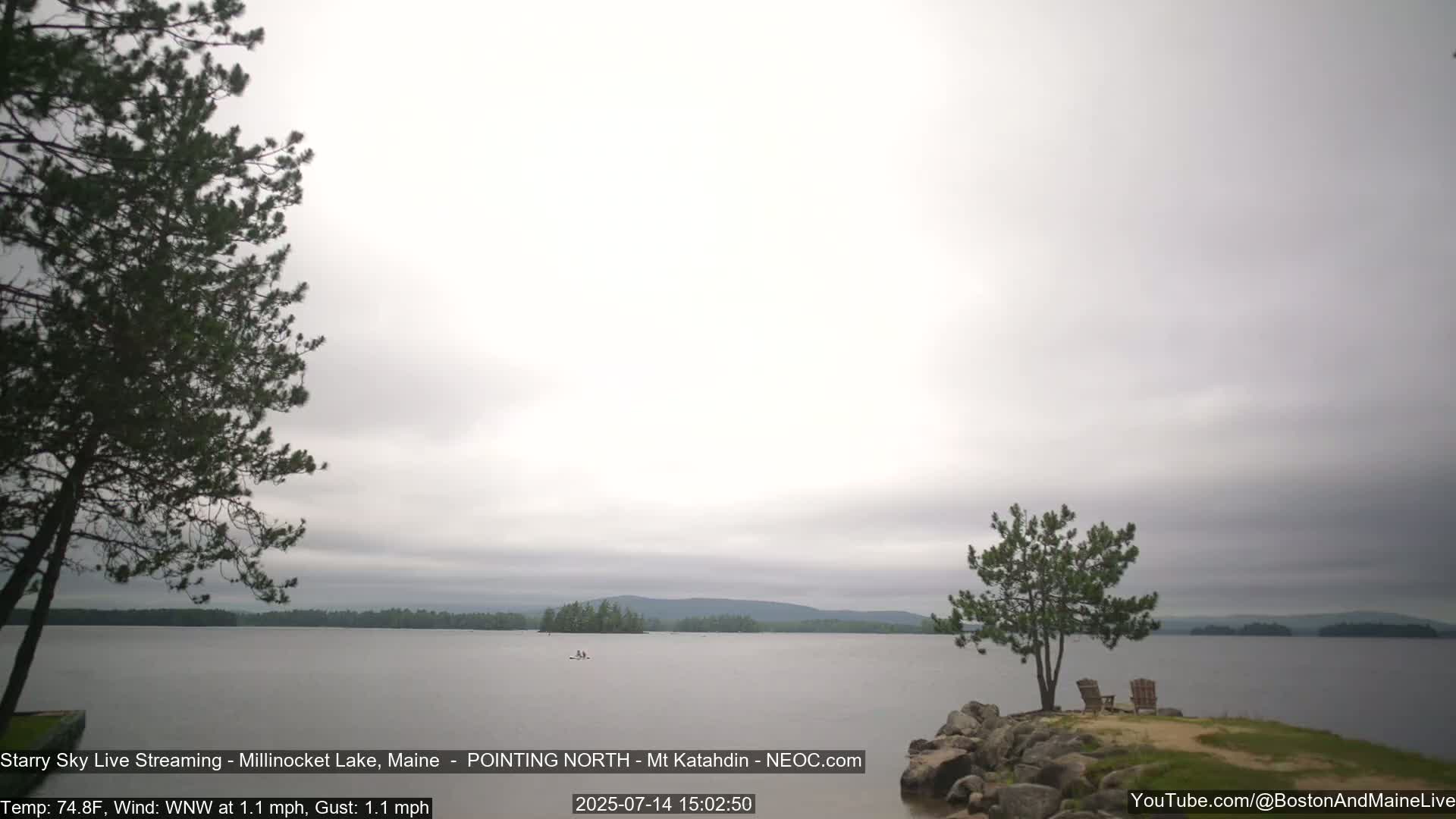 Stars, Aurora, Meteors Live Cam - from Mt Katahdin, Maine  USA