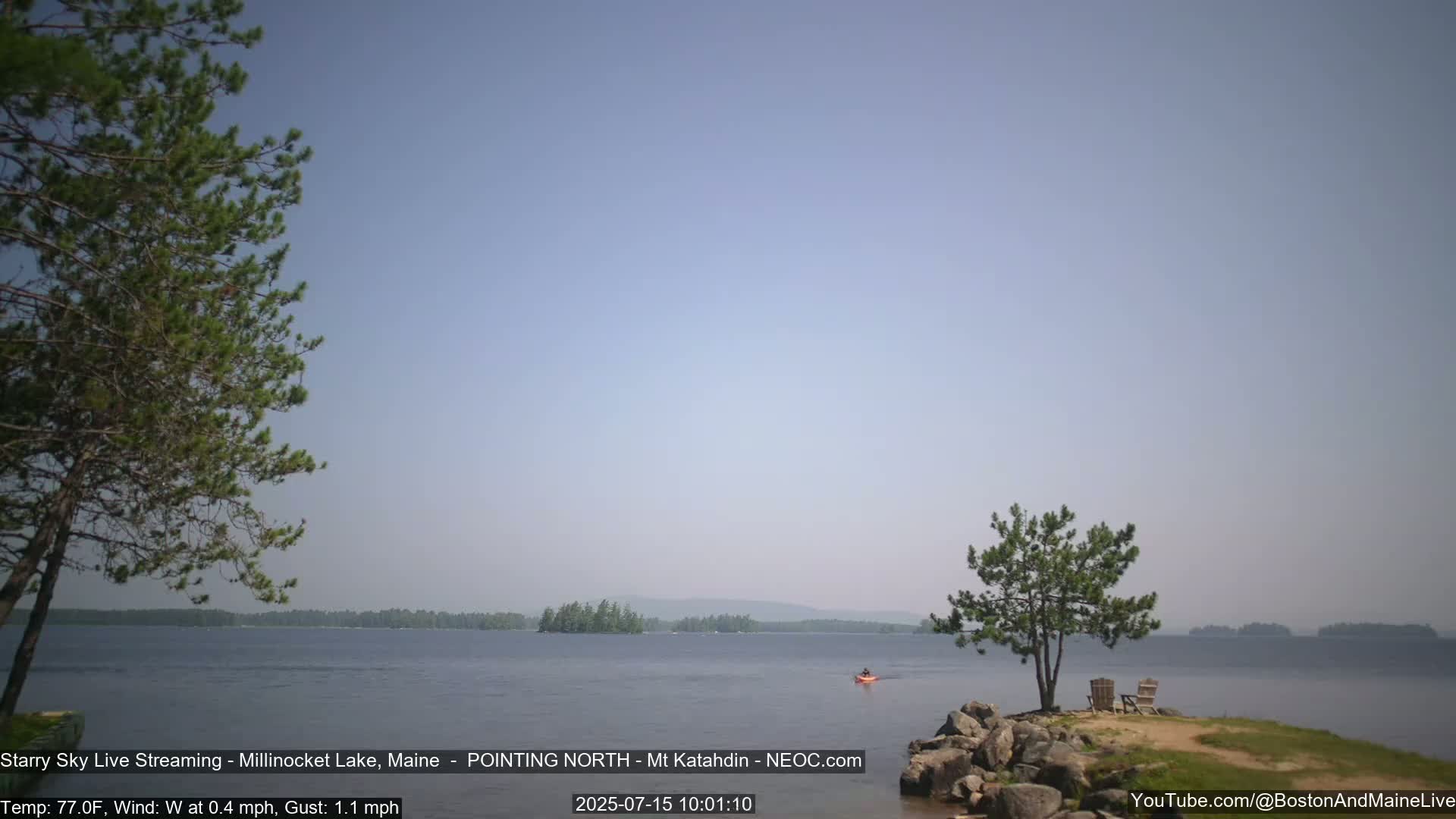 Stars, Aurora, Meteors Live Cam - from Mt Katahdin, Maine  USA