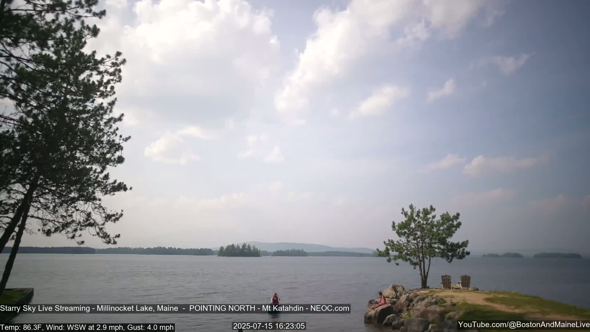 Stars, Aurora, Meteors Live Cam - from Mt Katahdin, Maine  USA