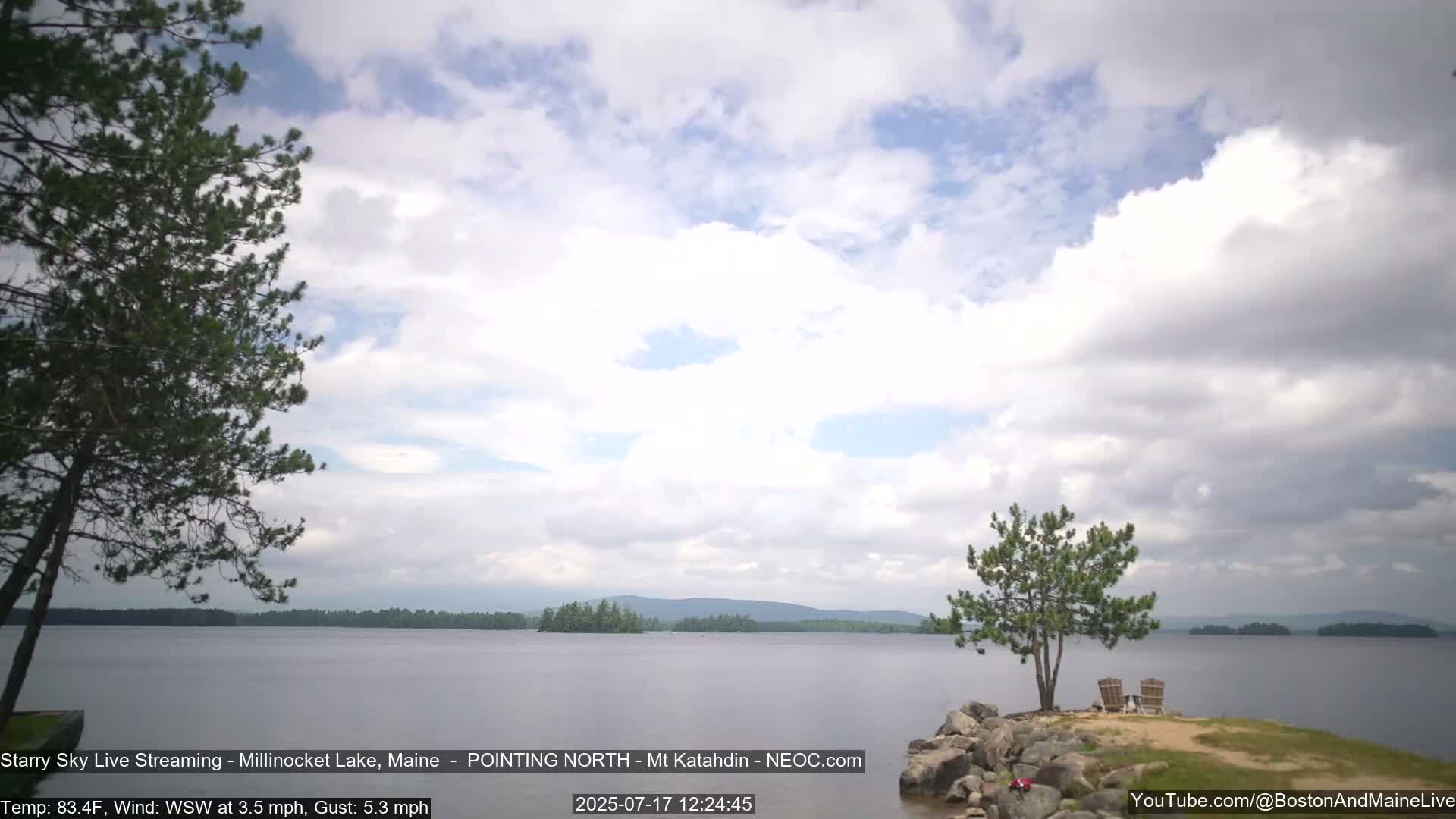 Stars, Aurora, Meteors Live Cam - from Mt Katahdin, Maine  USA