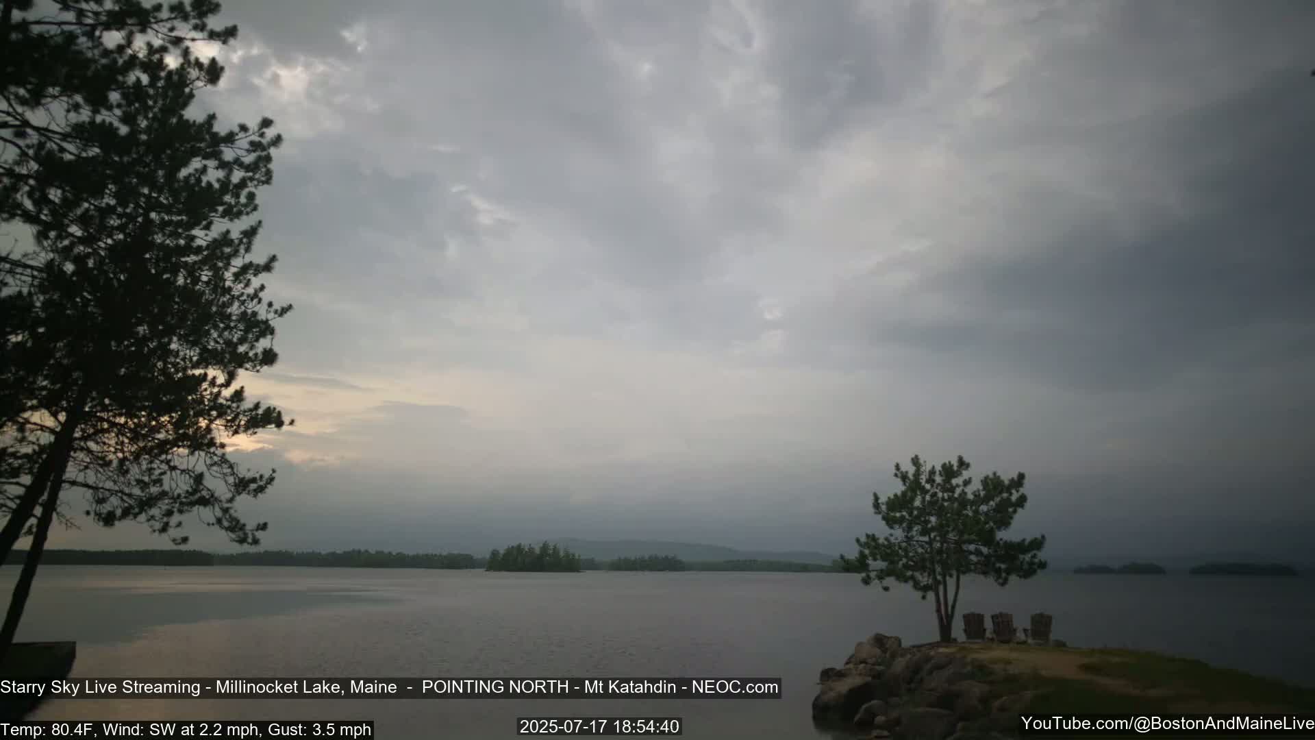 Stars, Aurora, Meteors Live Cam - from Mt Katahdin, Maine  USA