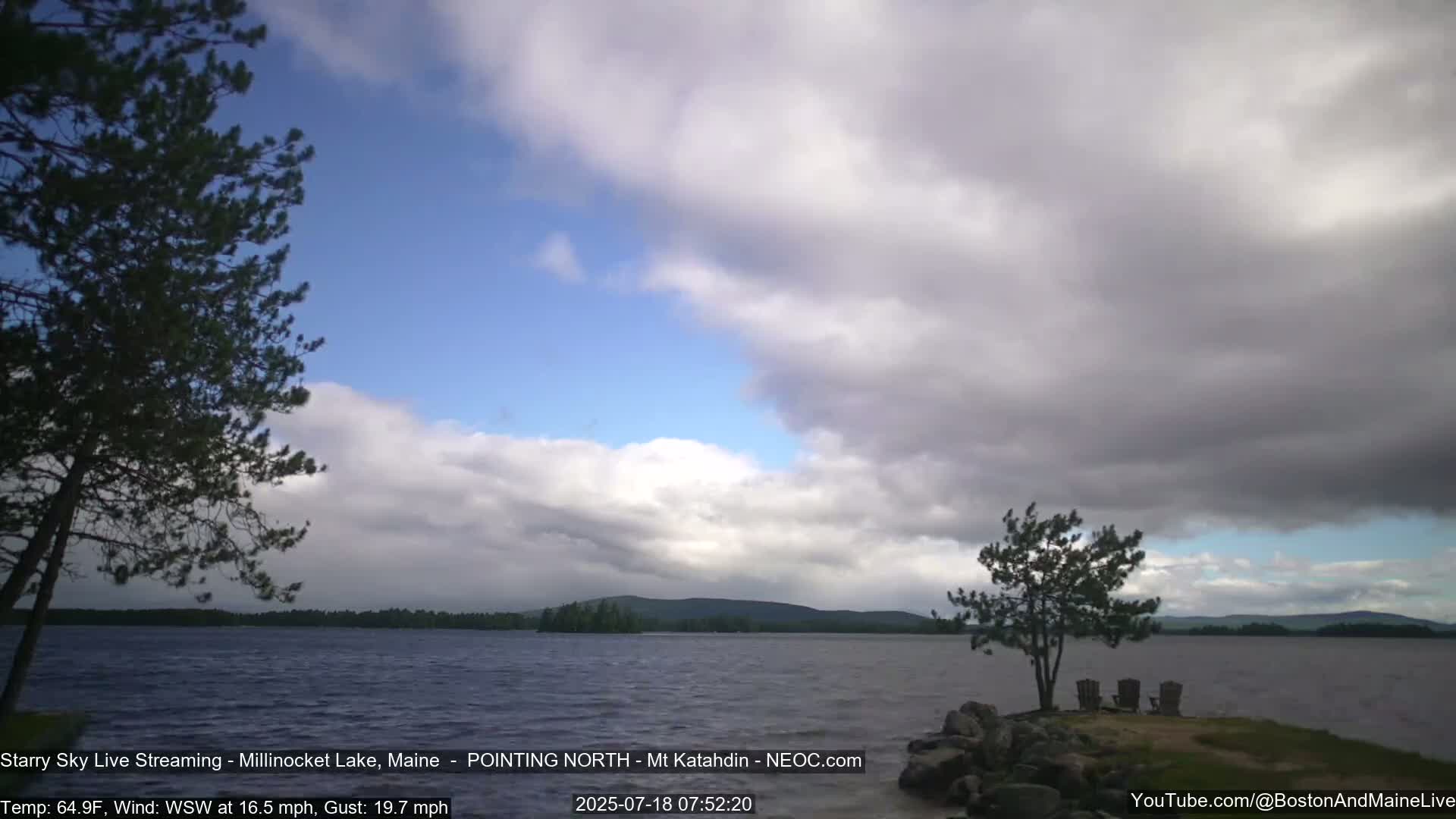 Stars, Aurora, Meteors Live Cam - from Mt Katahdin, Maine  USA