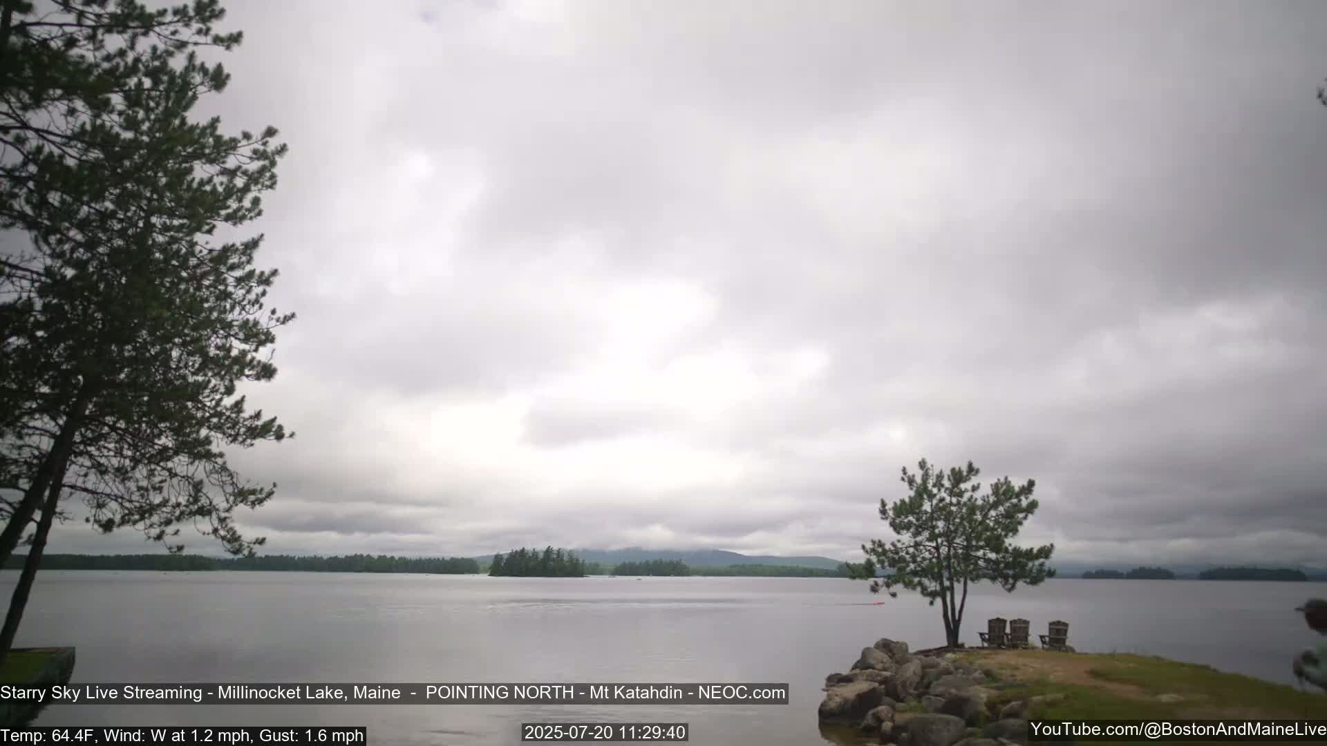 Stars, Aurora, Meteors Live Cam - from Mt Katahdin, Maine  USA