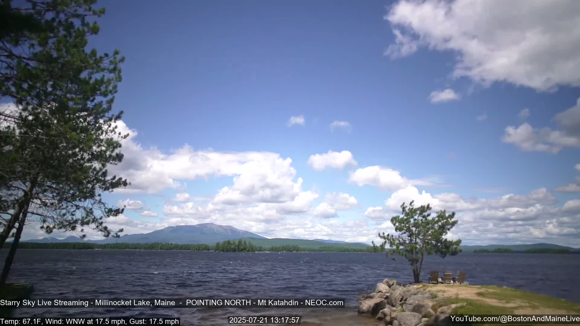 Stars, Aurora, Meteors Live Cam - from Mt Katahdin, Maine  USA