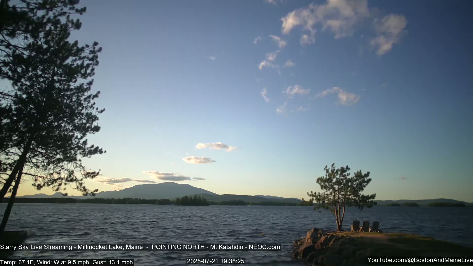 Stars, Aurora, Meteors Live Cam - from Mt Katahdin, Maine  USA