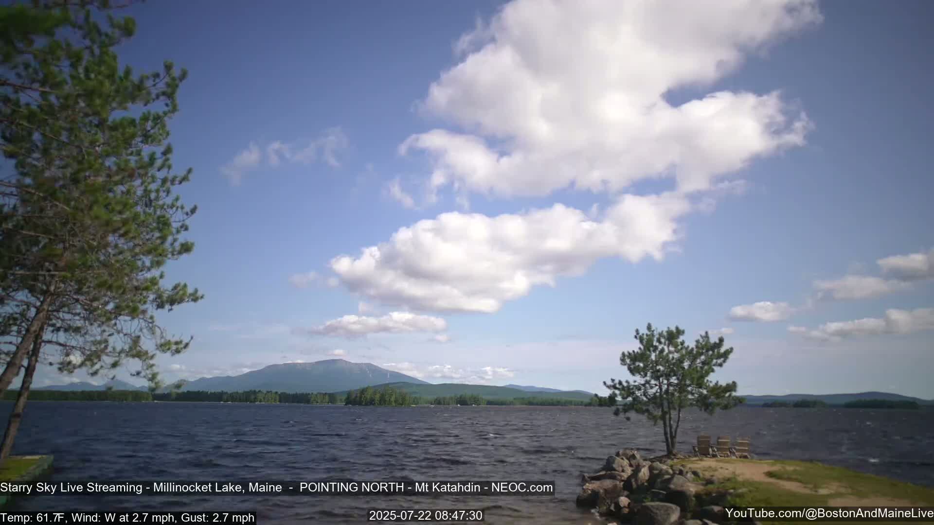 Stars, Aurora, Meteors Live Cam - from Mt Katahdin, Maine  USA