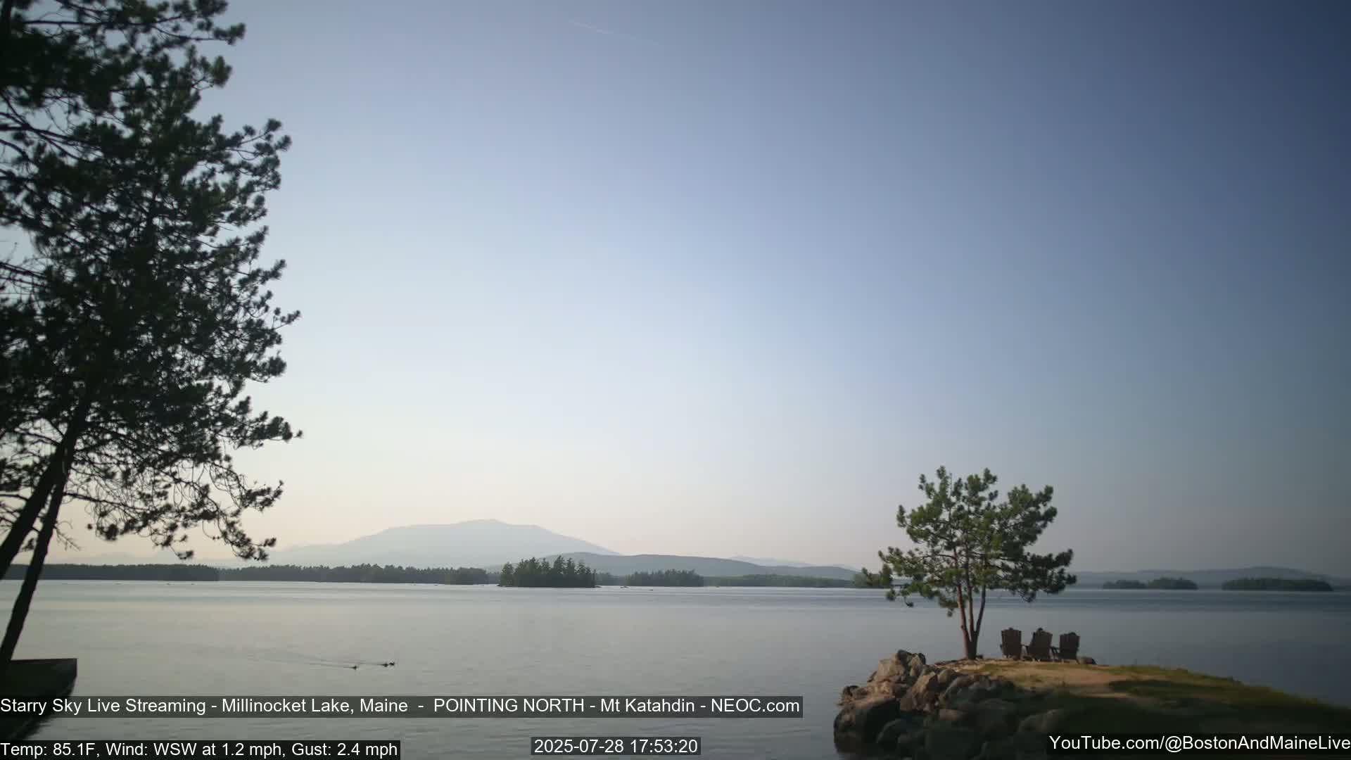 Stars, Aurora, Meteors Live Cam - from Mt Katahdin, Maine  USA