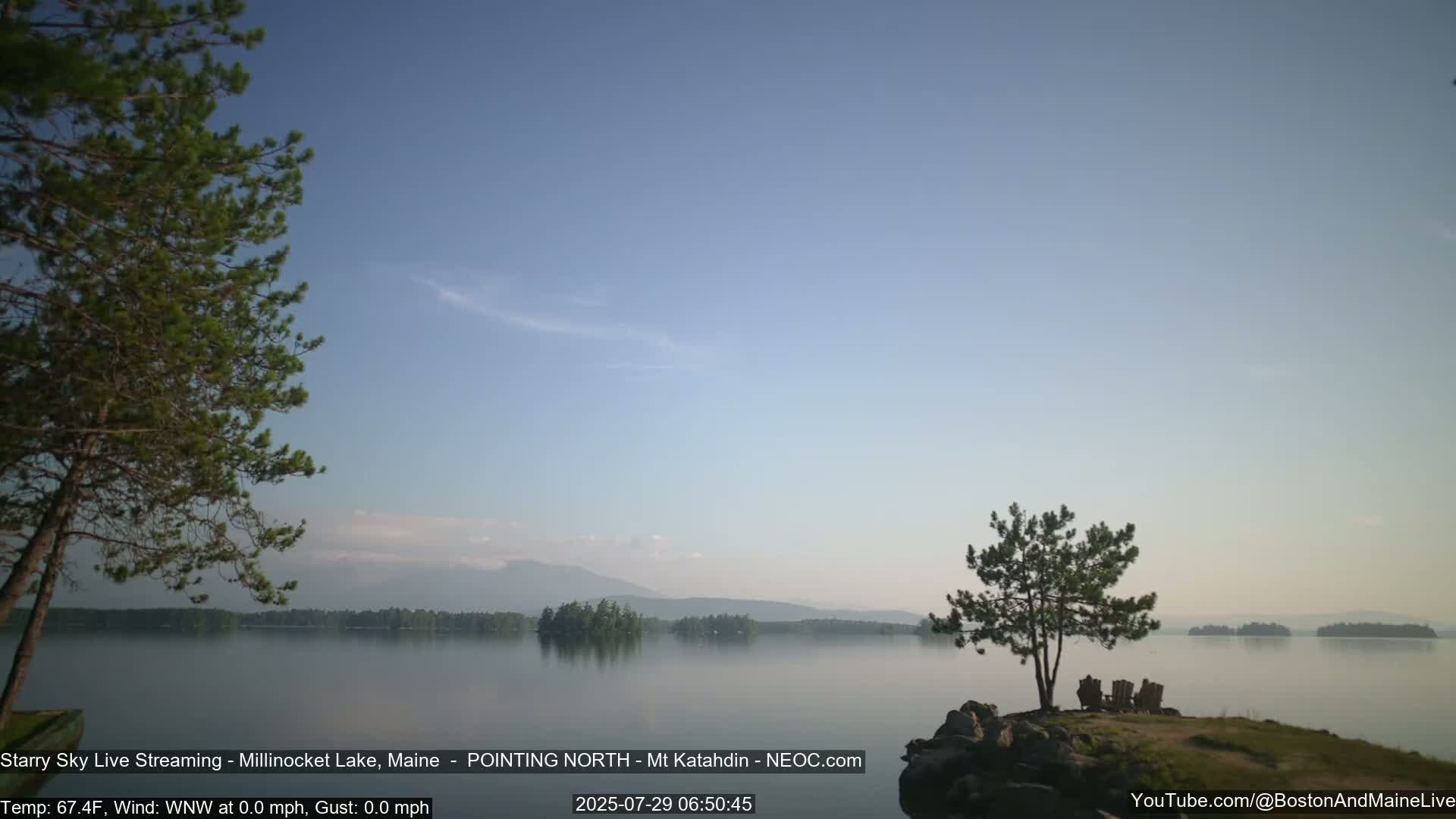 Stars, Aurora, Meteors Live Cam - from Mt Katahdin, Maine  USA