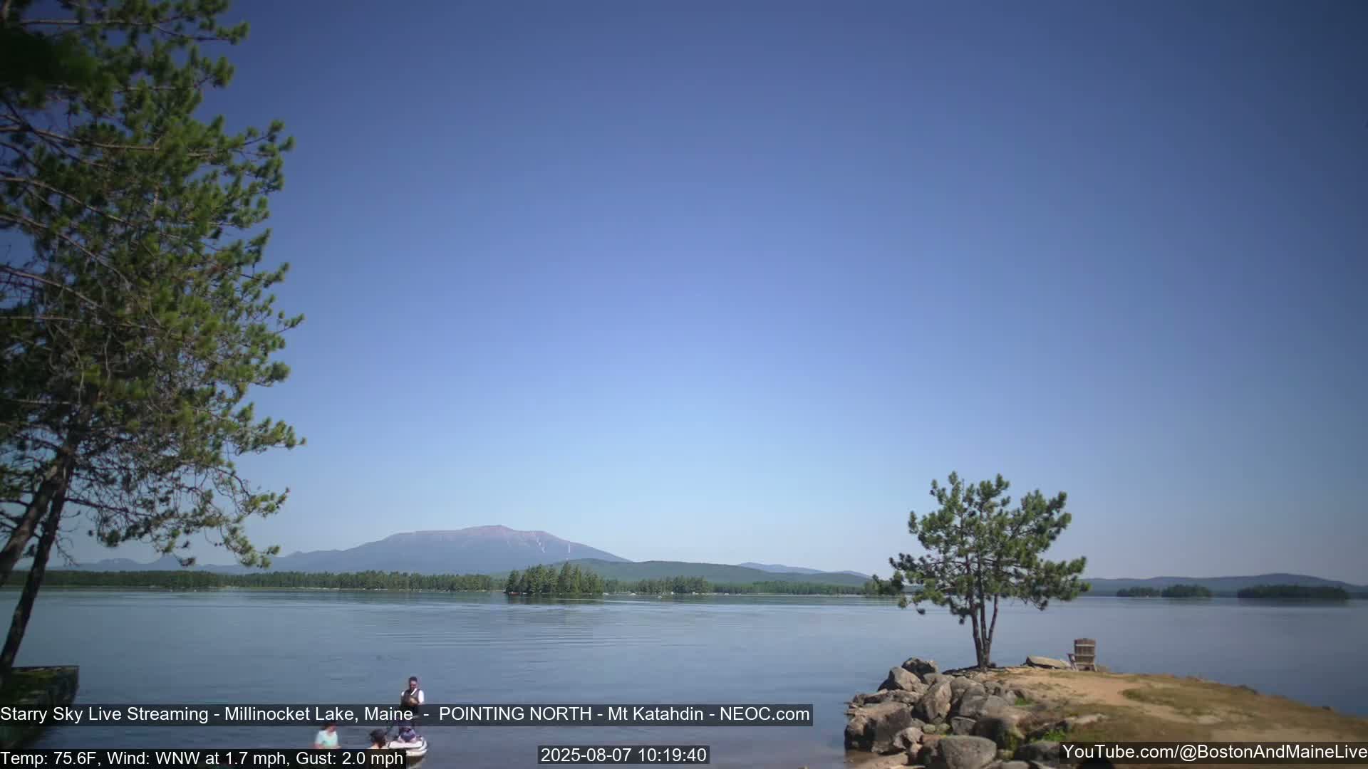Stars, Aurora, Meteors Live Cam - from Mt Katahdin, Maine  USA