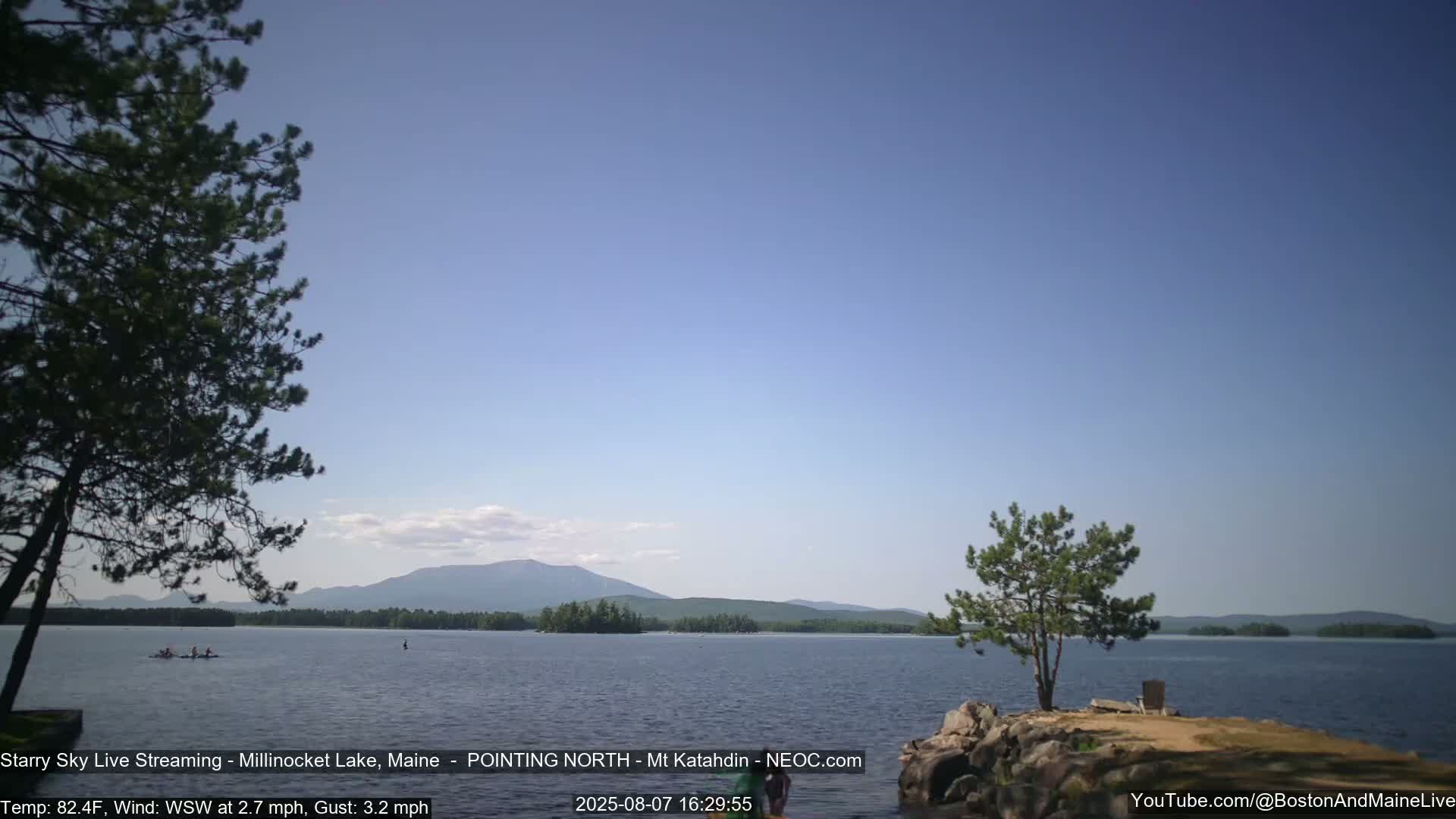 Stars, Aurora, Meteors Live Cam - from Mt Katahdin, Maine  USA