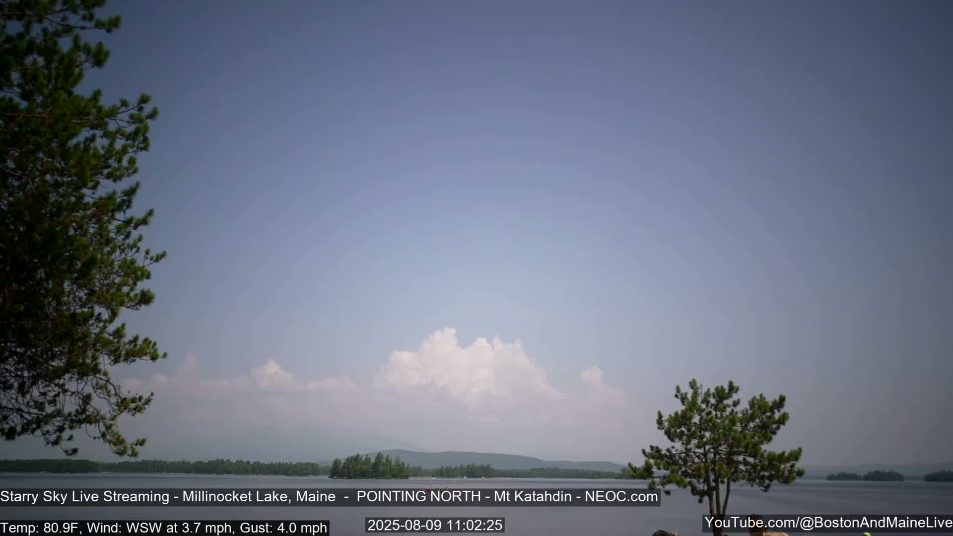 Stars, Aurora, Meteors Live Cam - from Mt Katahdin, Maine  USA