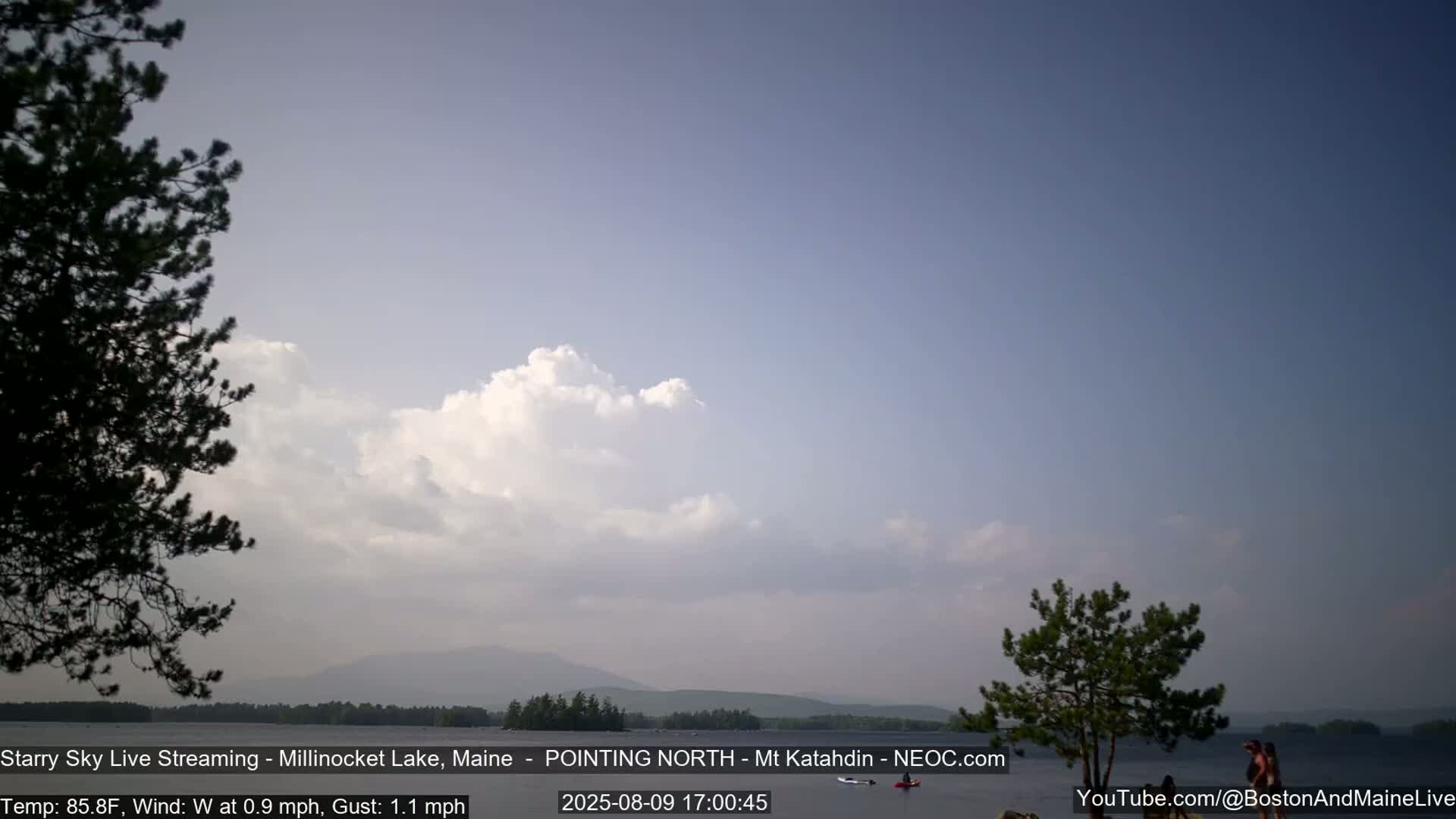 Stars, Aurora, Meteors Live Cam - from Mt Katahdin, Maine  USA