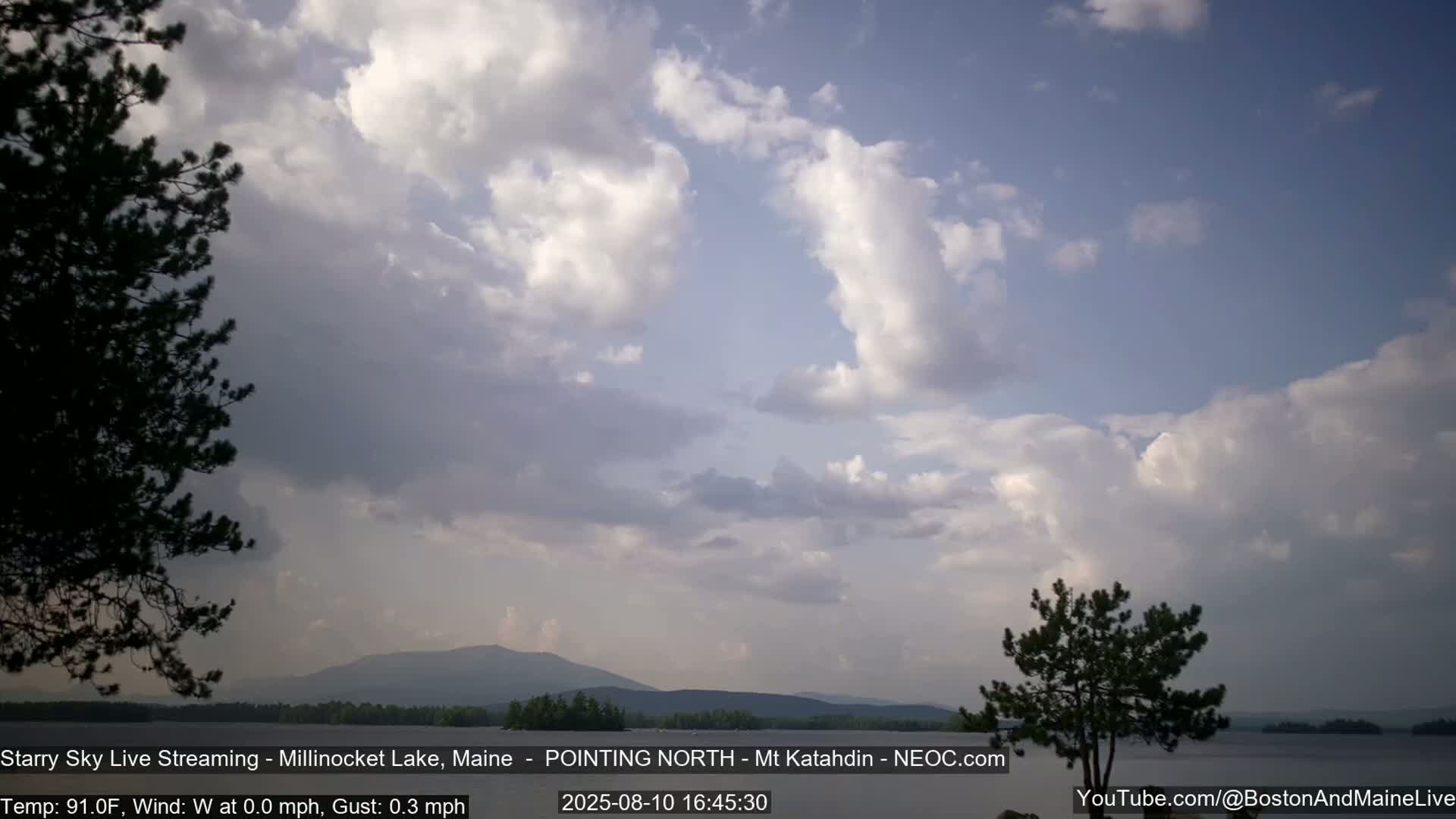 Stars, Aurora, Meteors Live Cam - from Mt Katahdin, Maine  USA