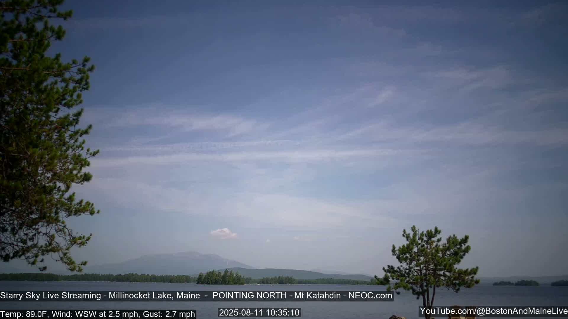 Stars, Aurora, Meteors Live Cam - from Mt Katahdin, Maine  USA