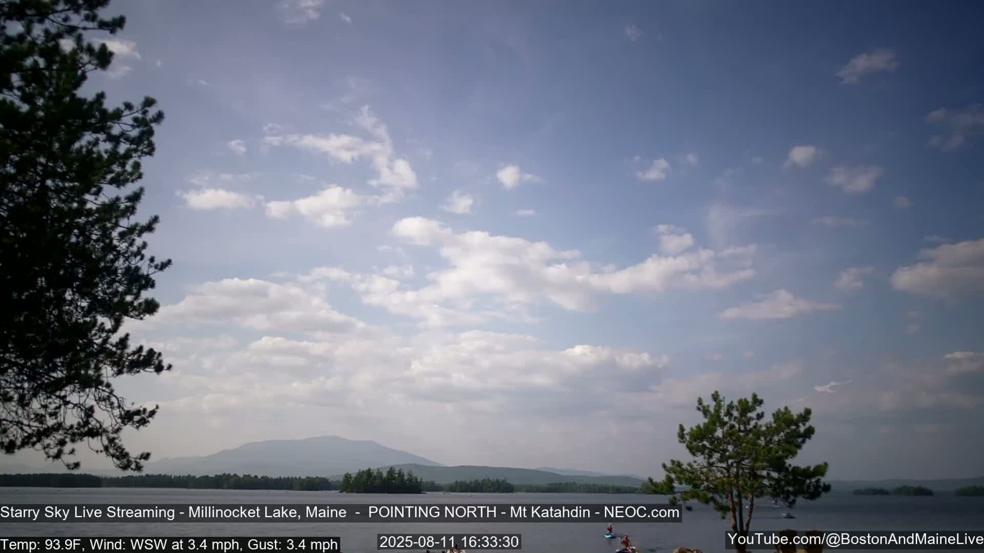 Stars, Aurora, Meteors Live Cam - from Mt Katahdin, Maine  USA