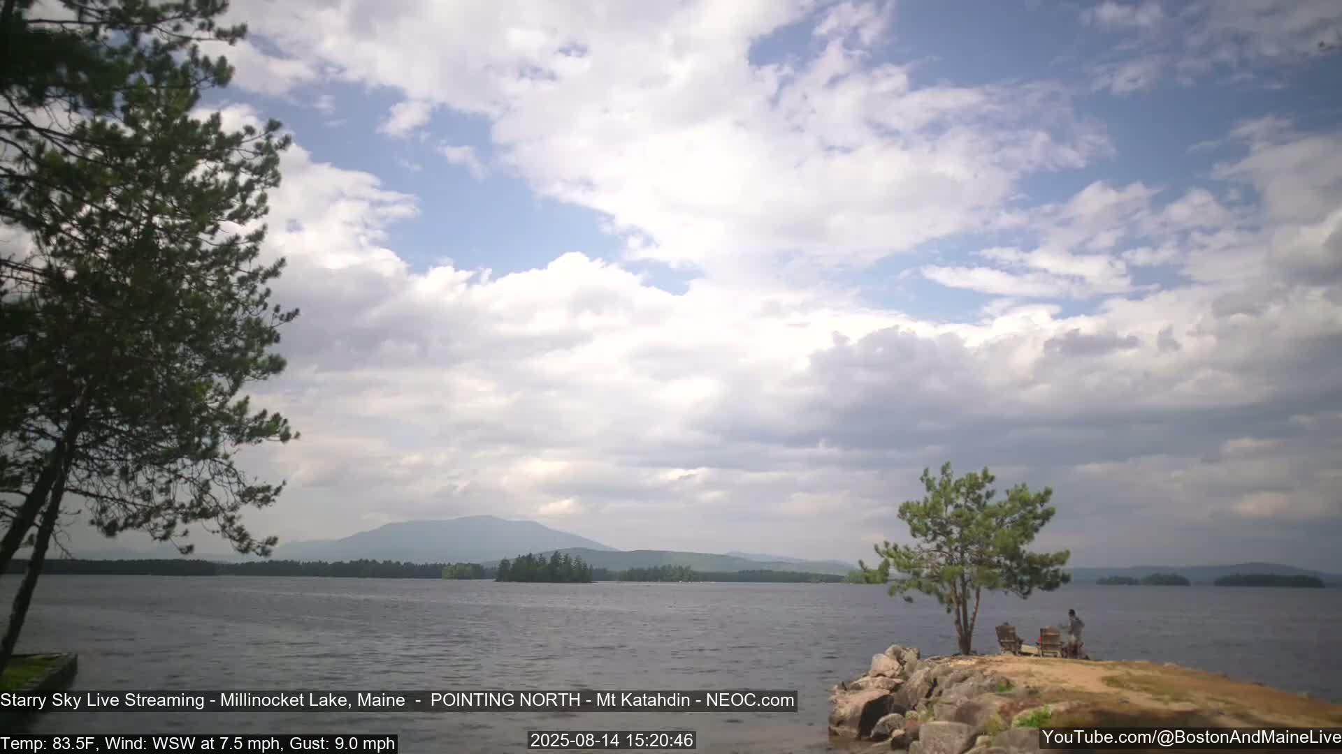 Stars, Aurora, Meteors Live Cam - from Mt Katahdin, Maine  USA
