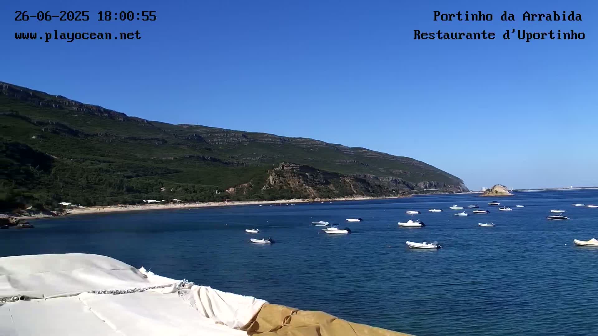 Portinho da Arrabida & Praia do Creiro Beach Live Cam - Sao Lourenco, Setubal, Lisbon, Portugal
