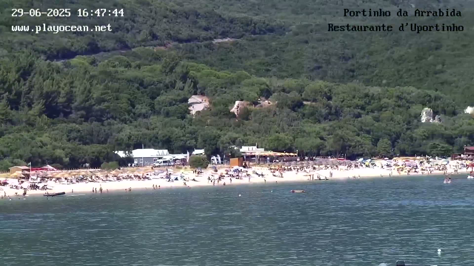 Portinho da Arrabida & Praia do Creiro Beach Live Cam - Sao Lourenco, Setubal, Lisbon, Portugal