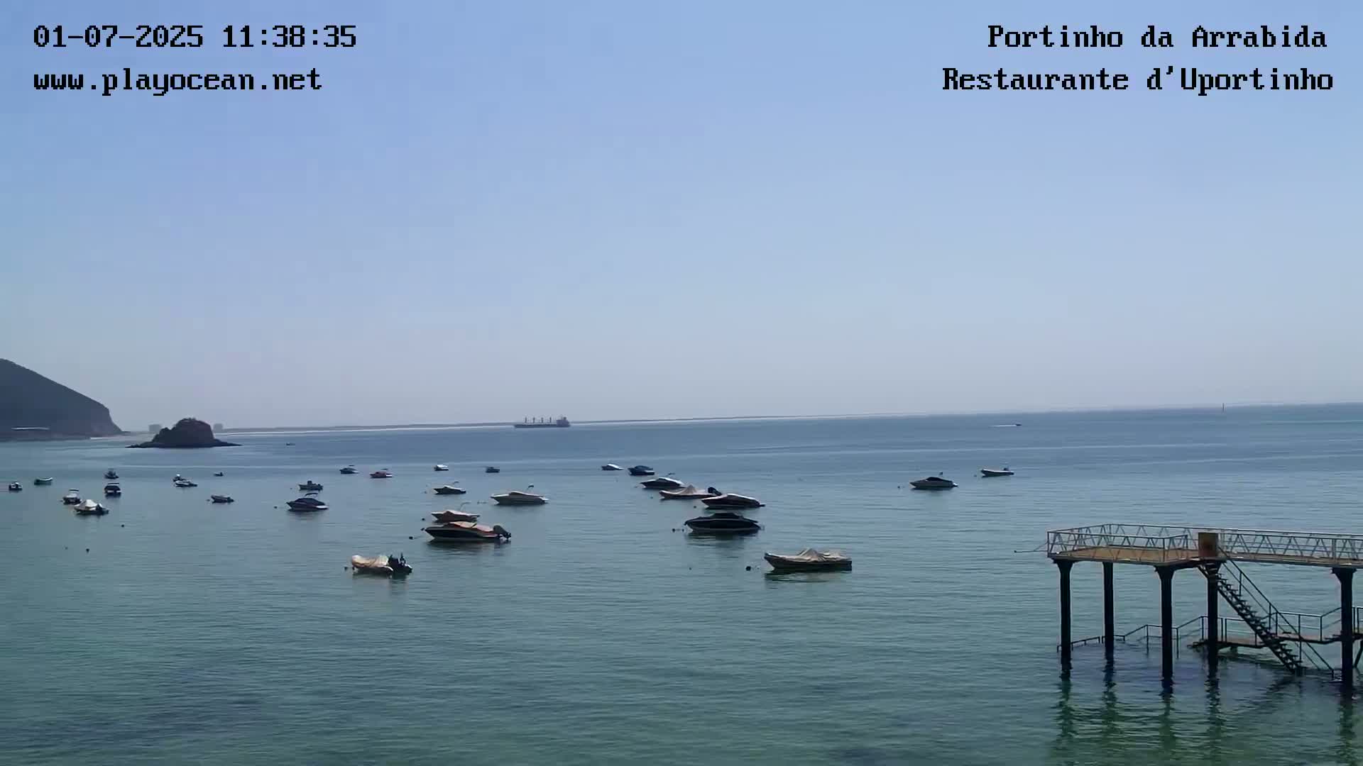 Portinho da Arrabida & Praia do Creiro Beach Live Cam - Sao Lourenco, Setubal, Lisbon, Portugal