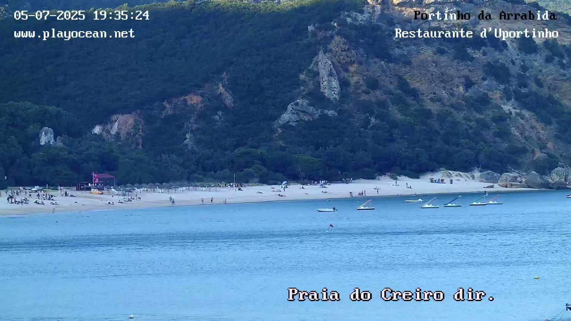 Portinho da Arrabida & Praia do Creiro Beach Live Cam - Sao Lourenco, Setubal, Lisbon, Portugal