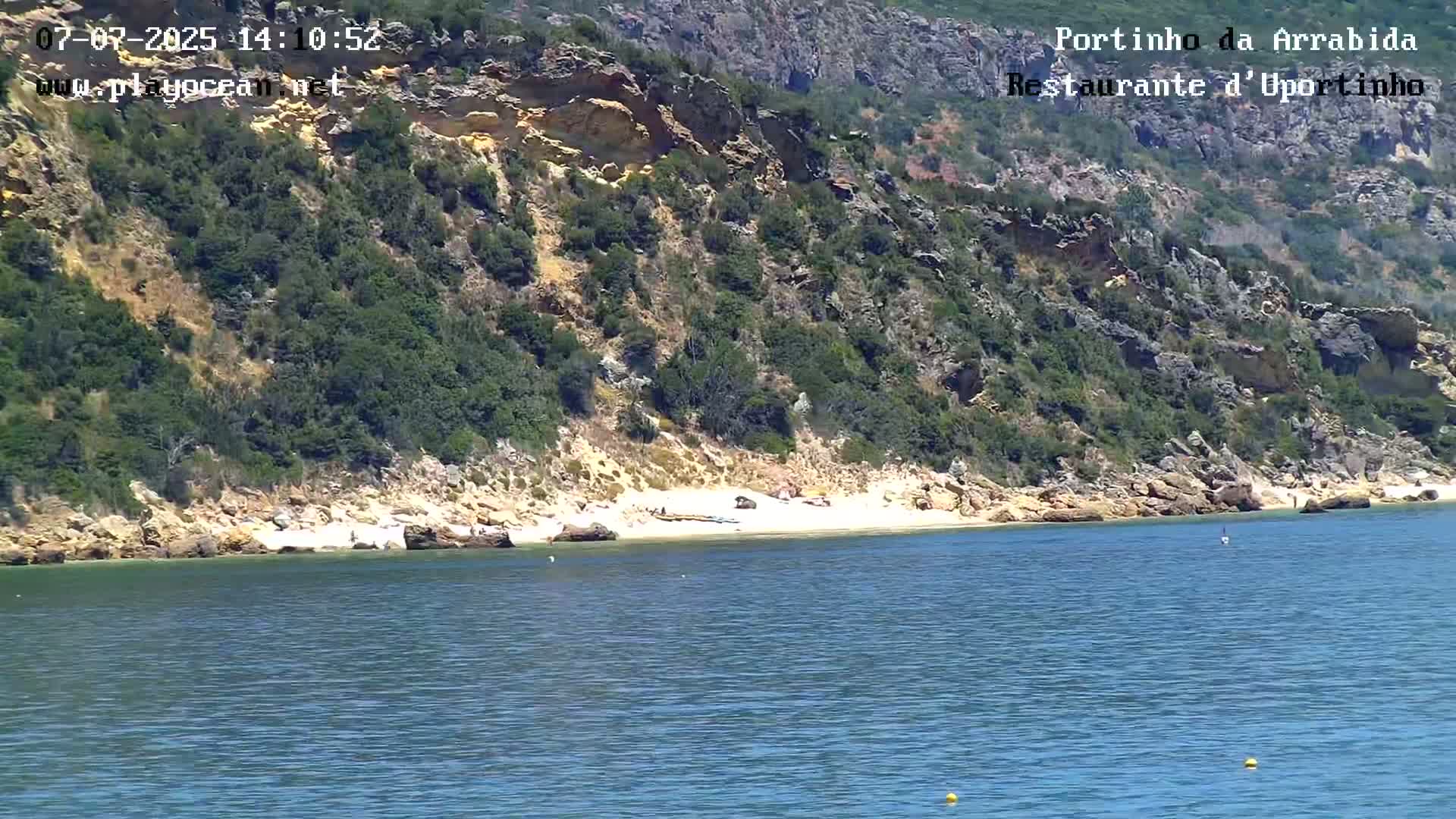 Portinho da Arrabida & Praia do Creiro Beach Live Cam - Sao Lourenco, Setubal, Lisbon, Portugal