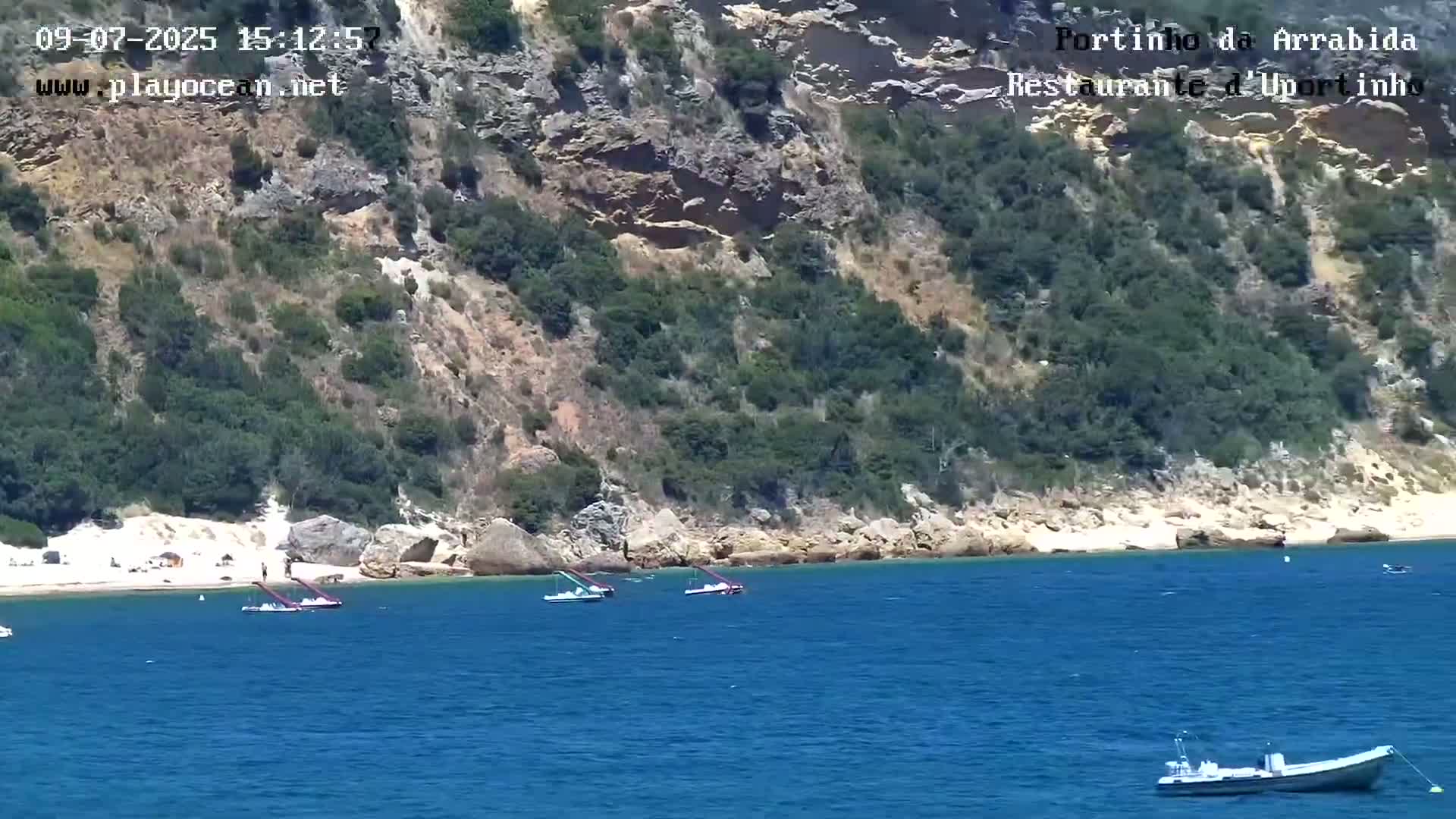 Portinho da Arrabida & Praia do Creiro Beach Live Cam - Sao Lourenco, Setubal, Lisbon, Portugal