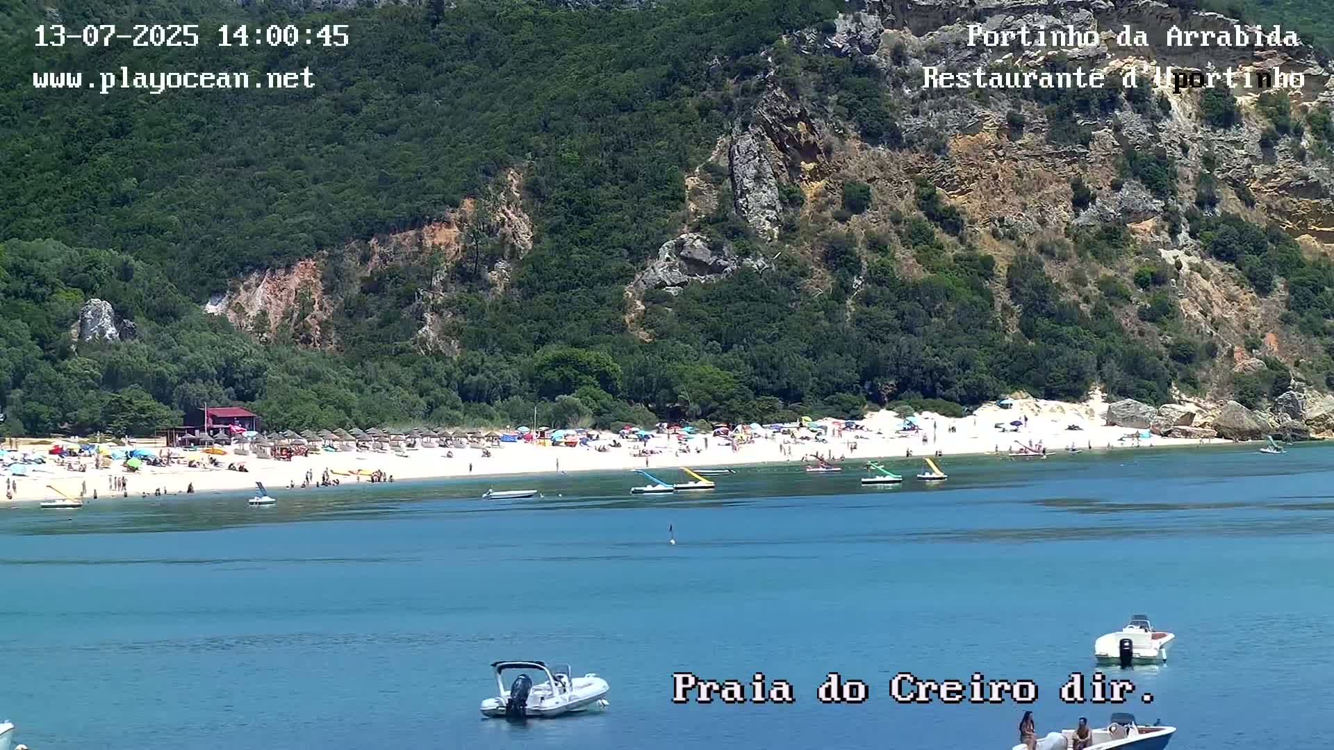 Portinho da Arrabida & Praia do Creiro Beach Live Cam - Sao Lourenco, Setubal, Lisbon, Portugal